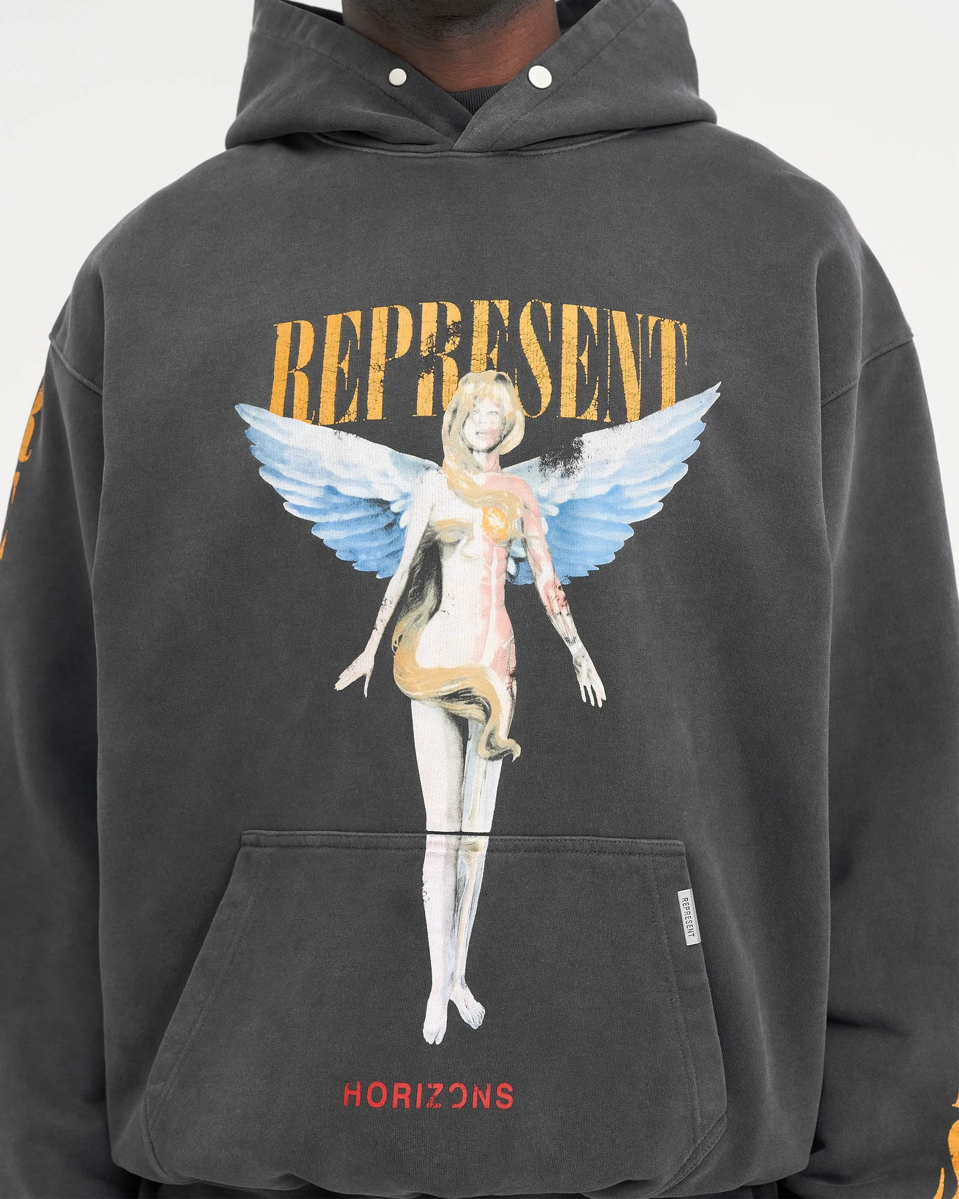Reborn Hoodie - Aged Black sold by Represent product image thumbnail 4