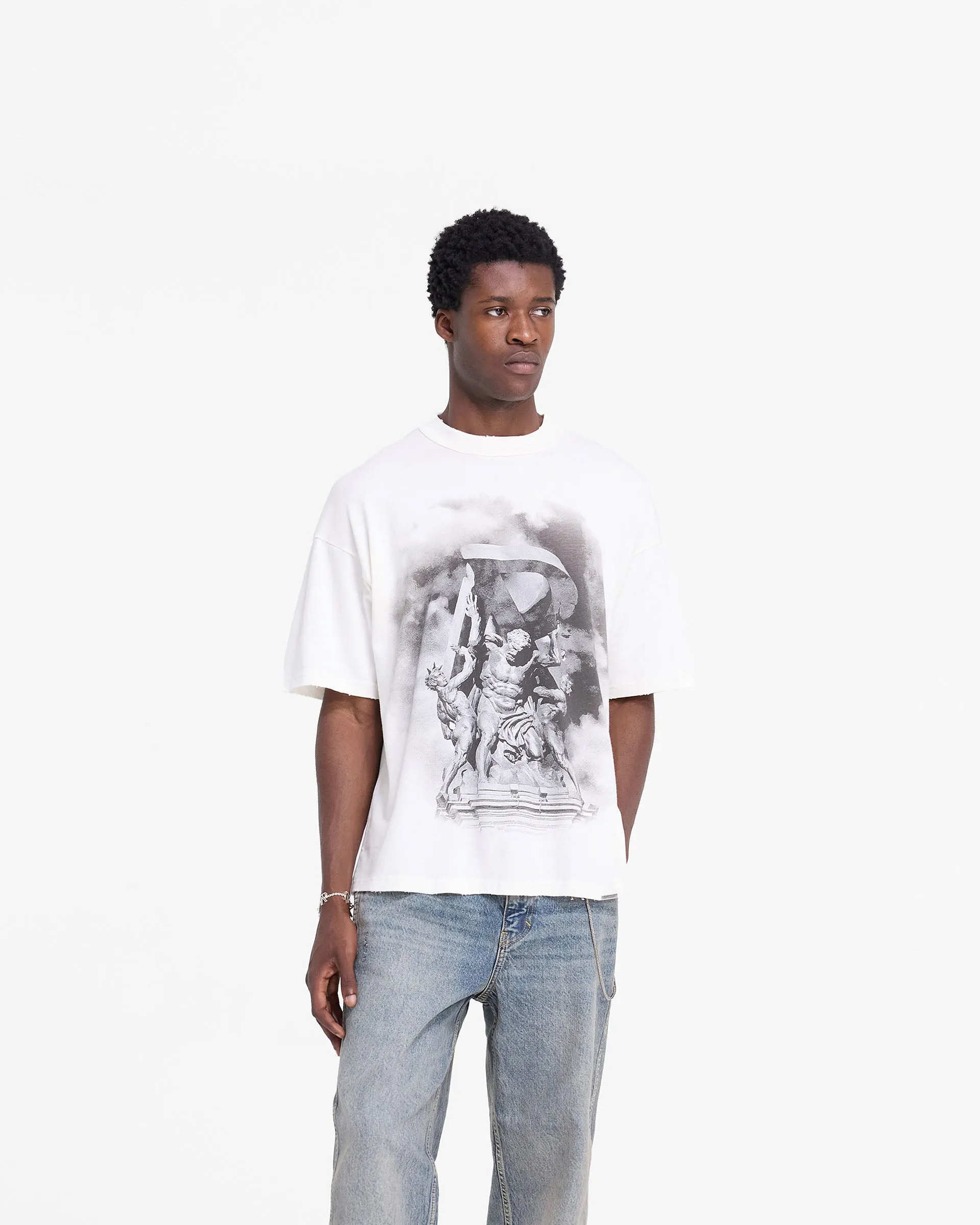 Atlas T-Shirt - Flat White sold by Represent product image thumbnail 3