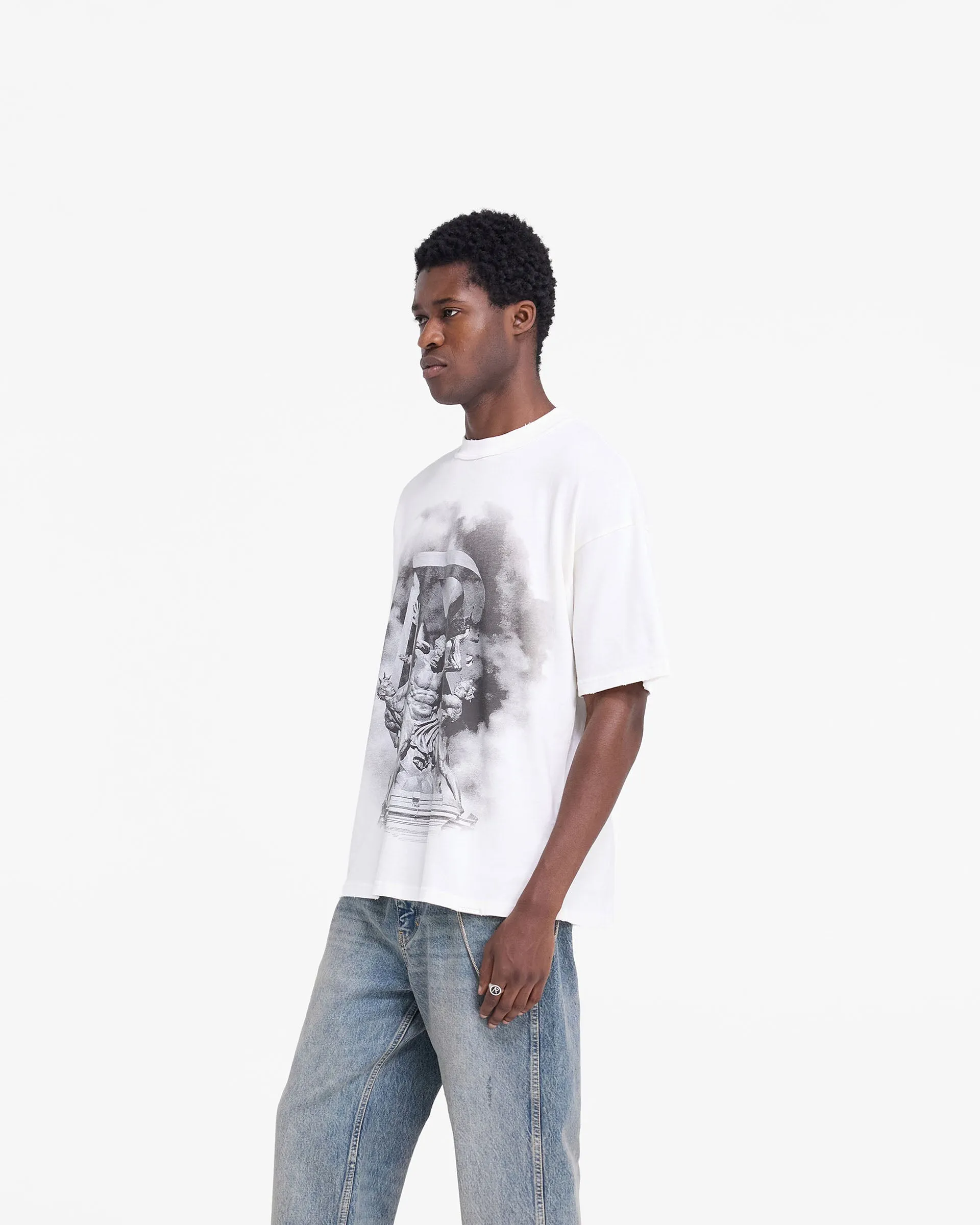 Atlas T-Shirt - Flat White sold by Represent product image thumbnail 4