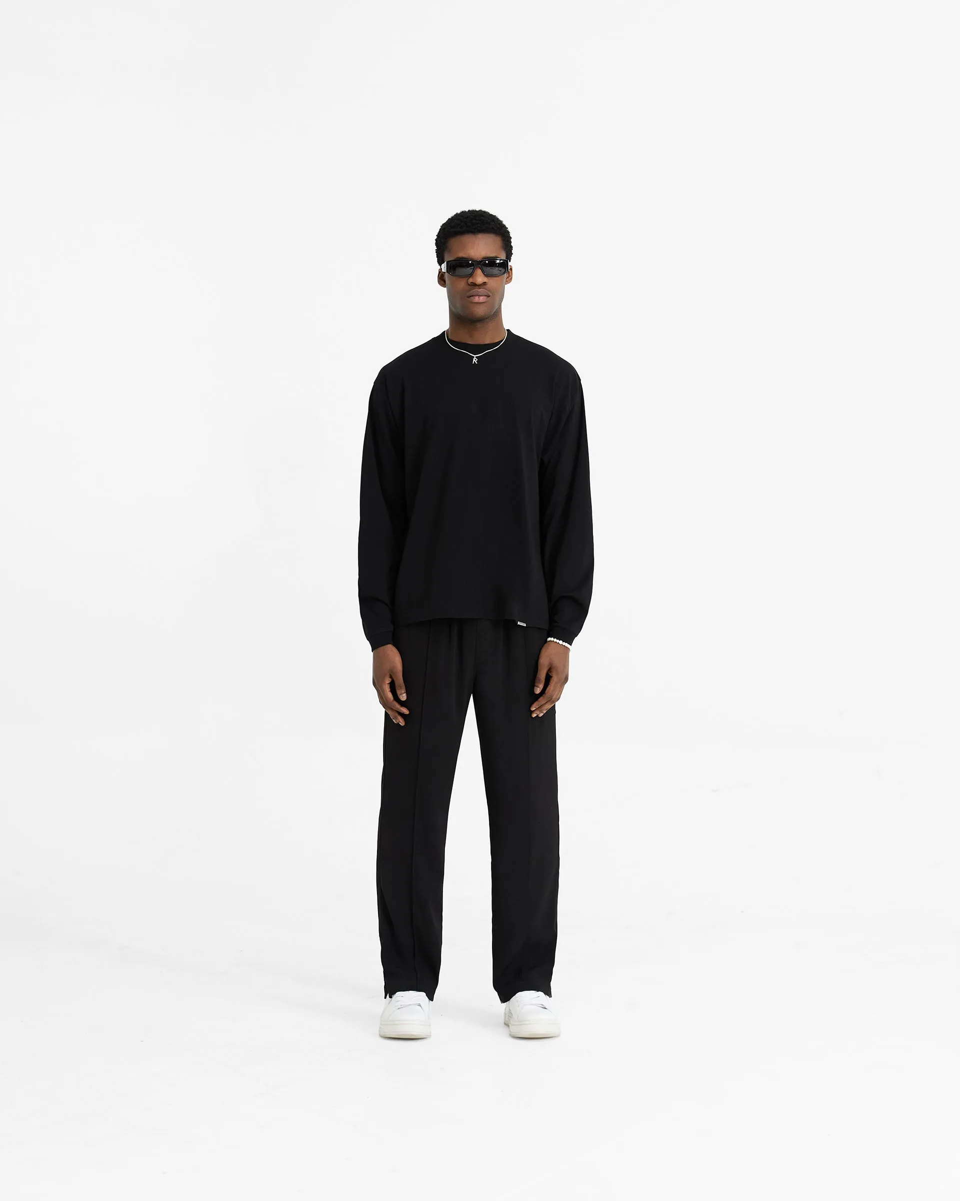 Initial Long Sleeve T-Shirt - Black sold by Represent product image thumbnail 5