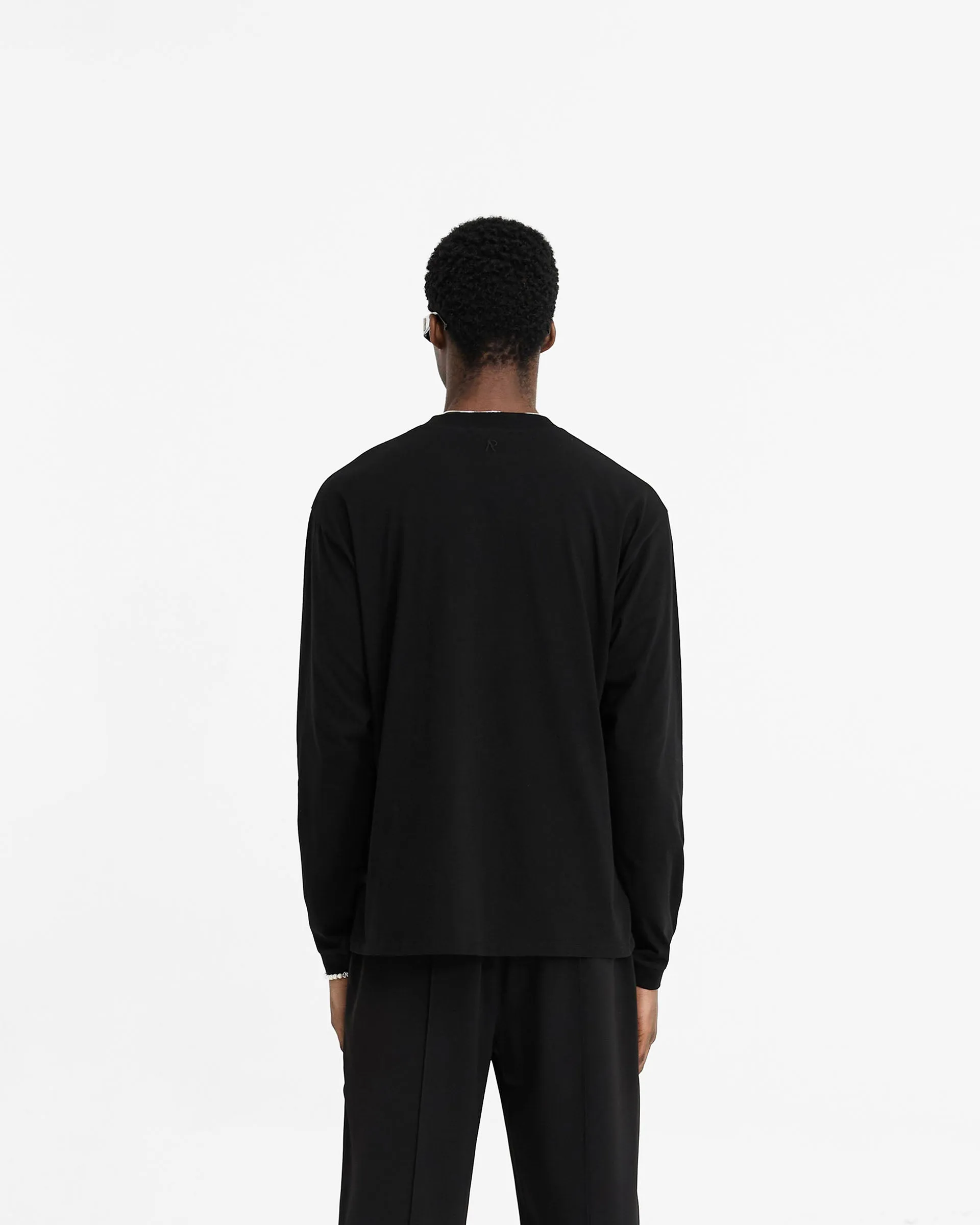 Initial Long Sleeve T-Shirt - Black sold by Represent product image thumbnail 4