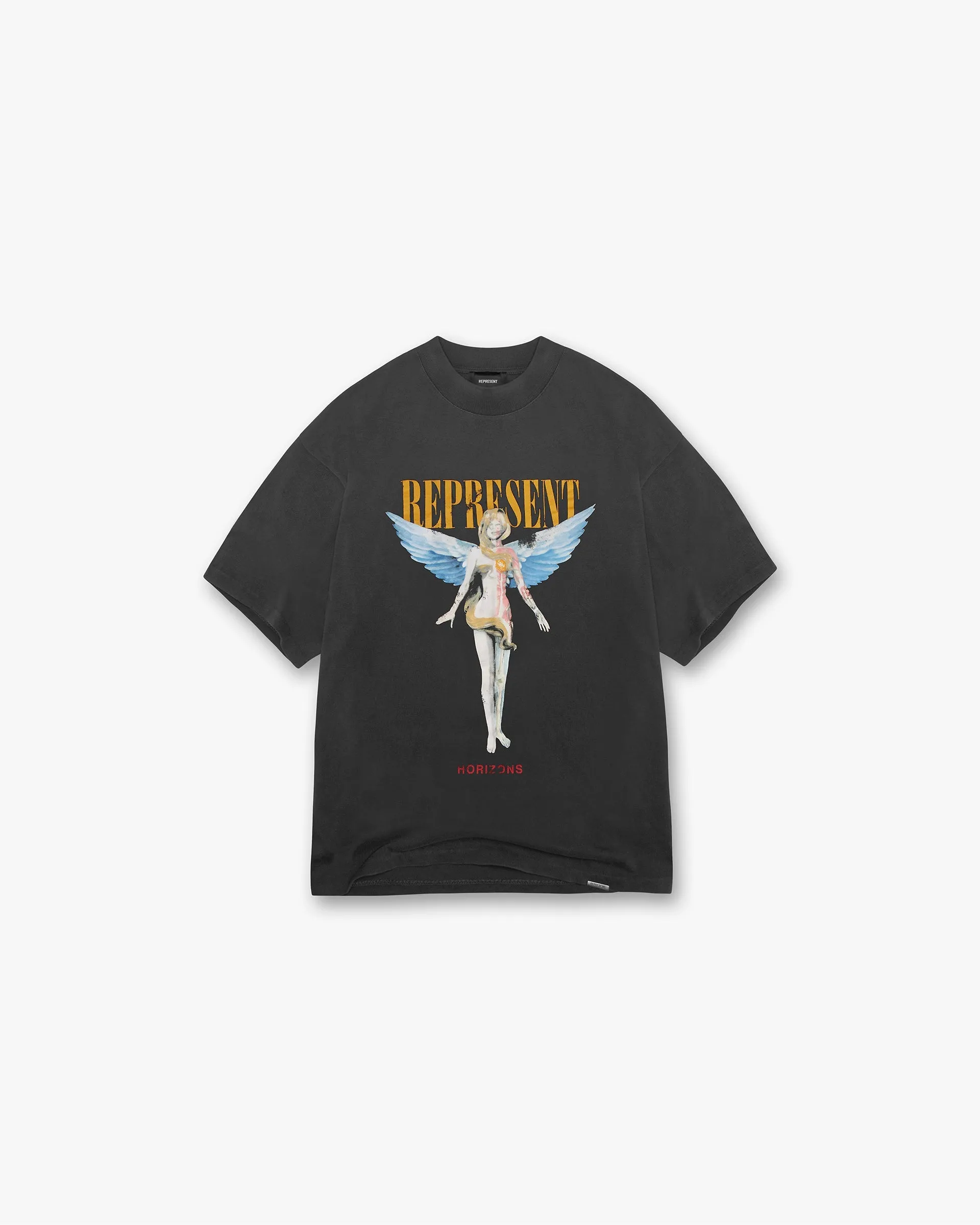 Reborn T-Shirt - Aged Black sold by Represent