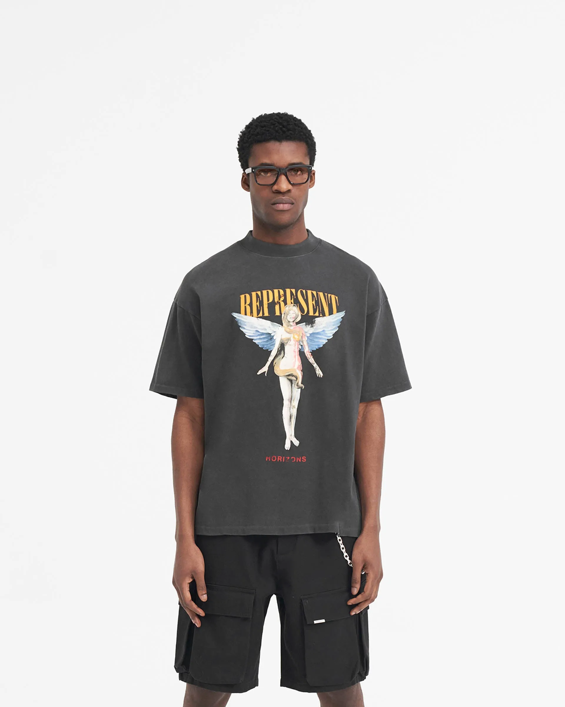 Reborn T-Shirt - Aged Black sold by Represent product image thumbnail 3