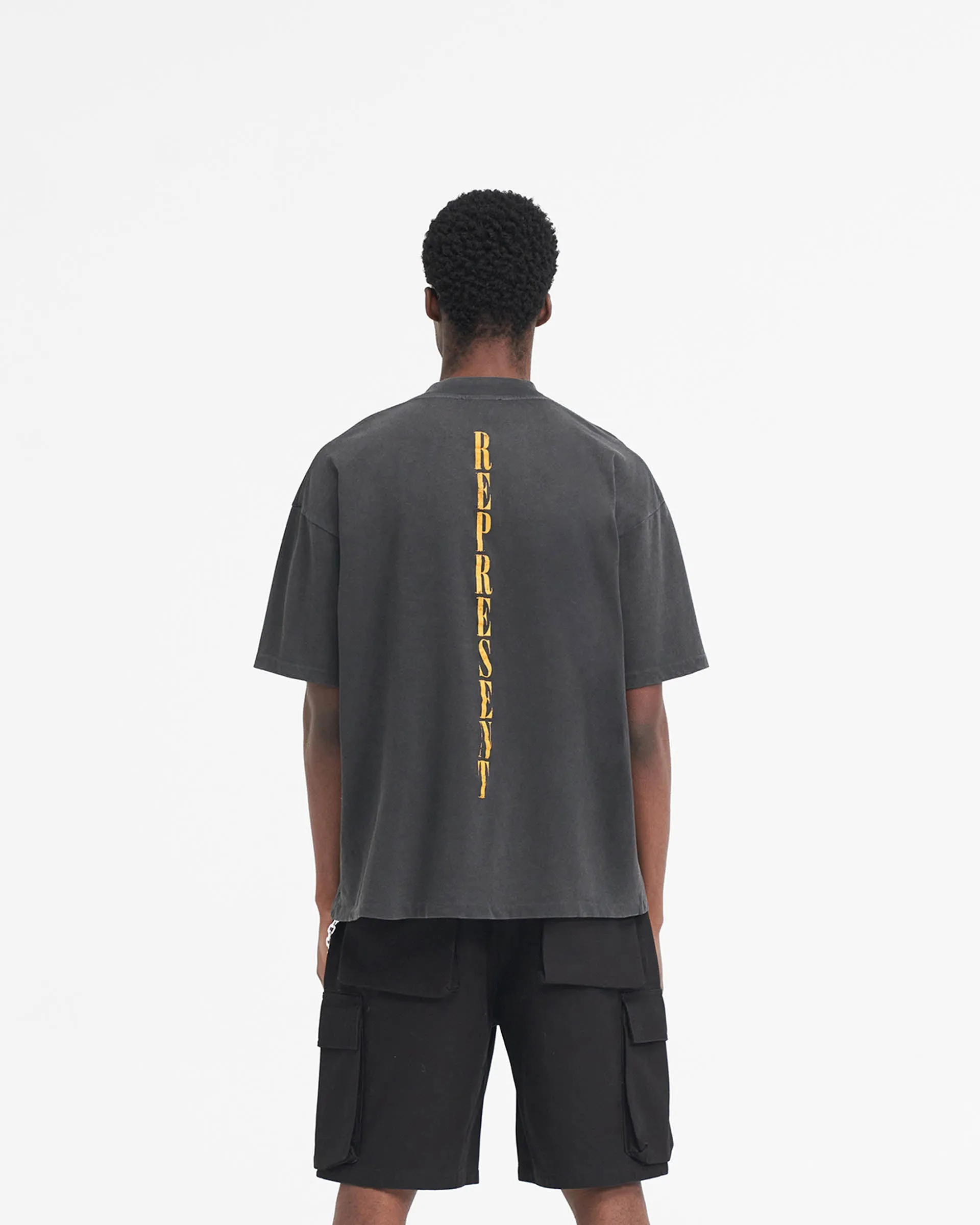 Reborn T-Shirt - Aged Black sold by Represent product image thumbnail 5