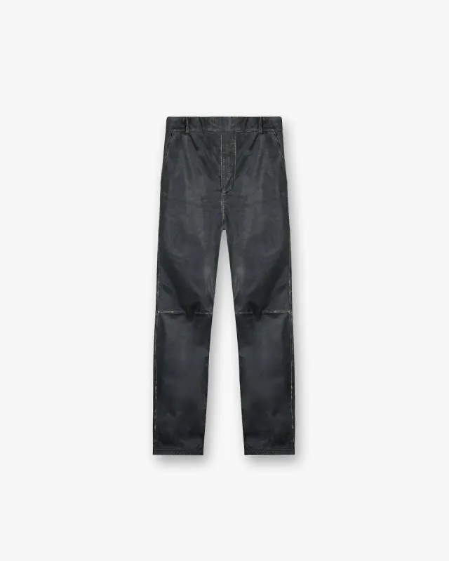 Distressed Leather Pant - Black sold by Represent