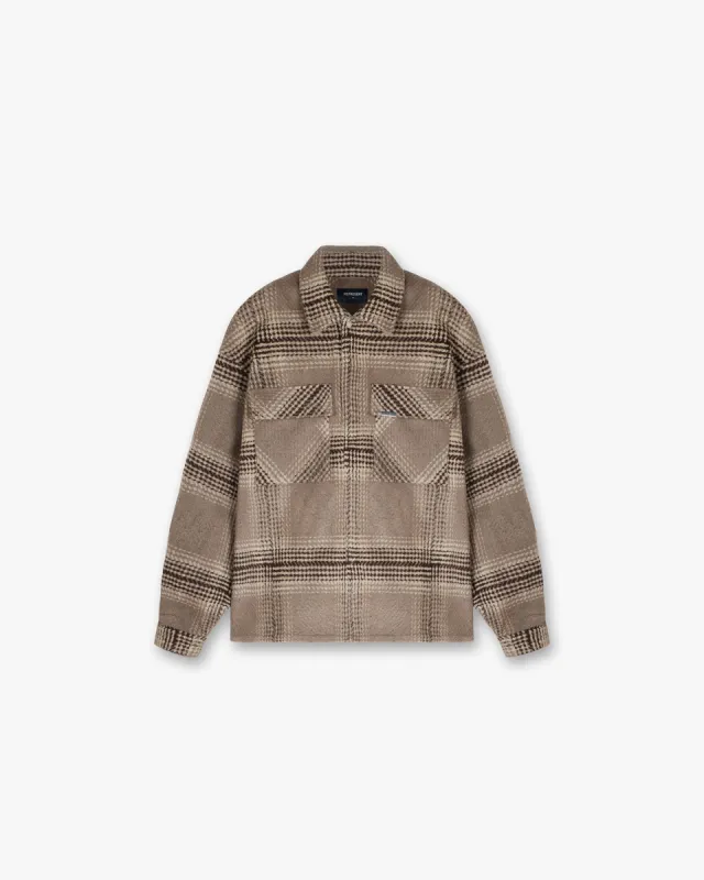 Represent Flannel Shirt - Brown Check sold by Represent
