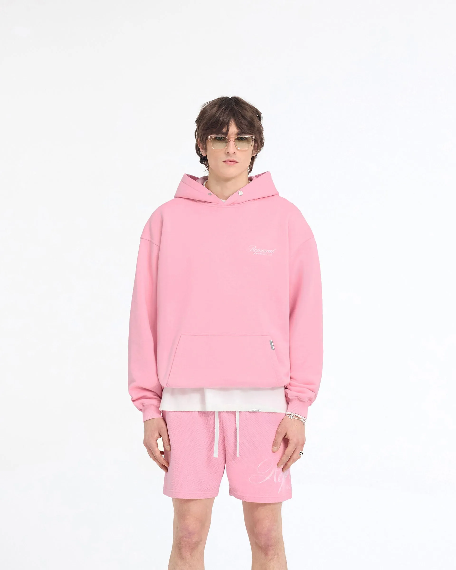 Represent Owners Club Script Hoodie - Pink sold by Represent product image thumbnail 3