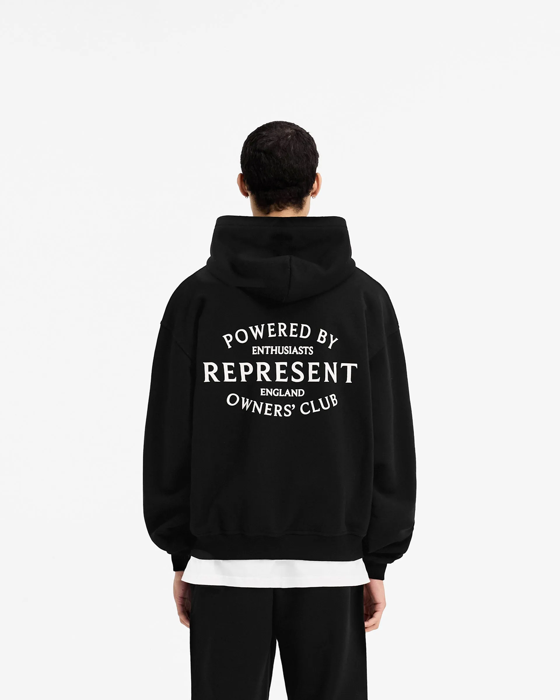 Represent Owners Club Stamp Zip Up Hoodie - Jet Black | Parallel