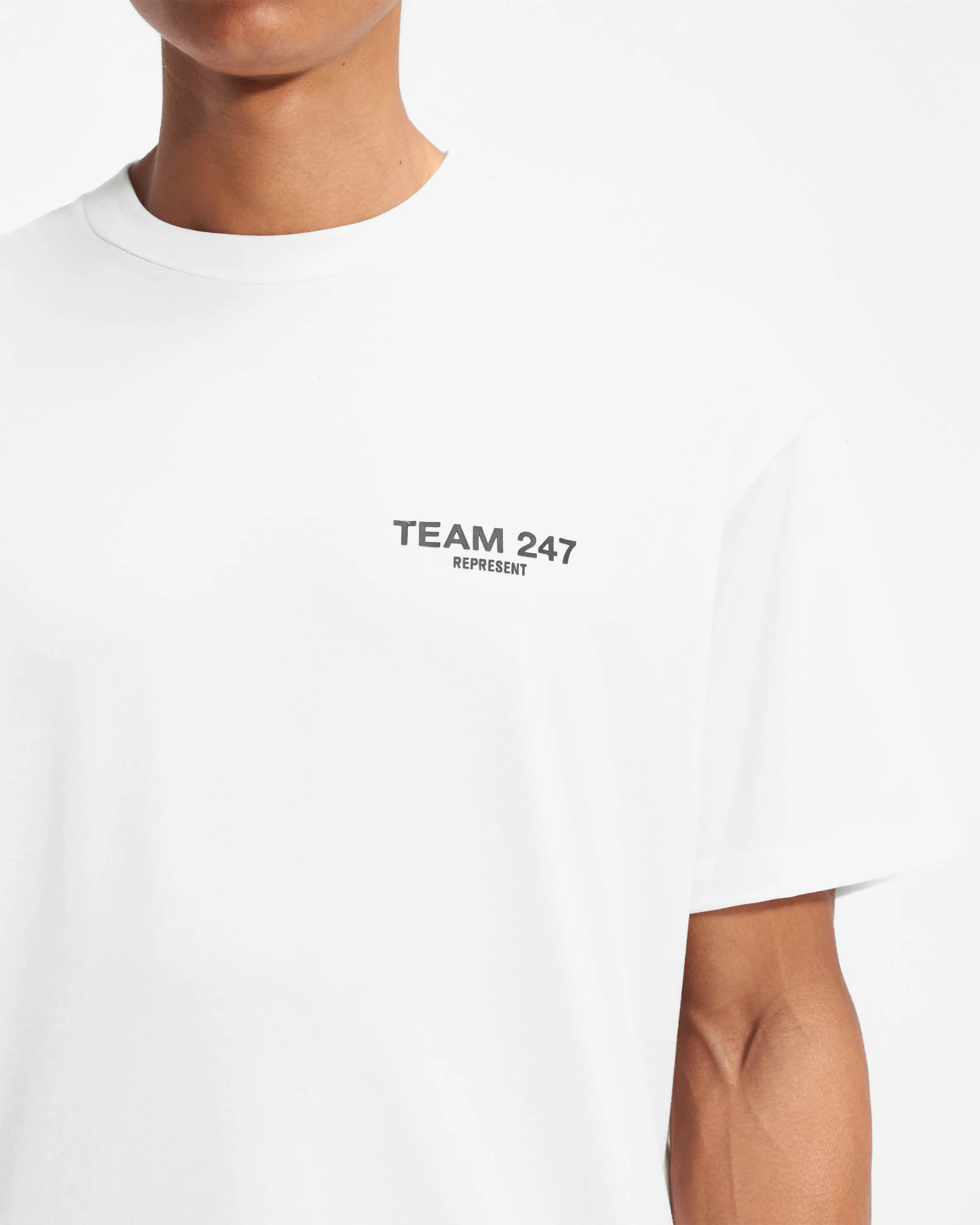 Team 247 Oversized T-Shirt - Flat White sold by Represent product image thumbnail 5