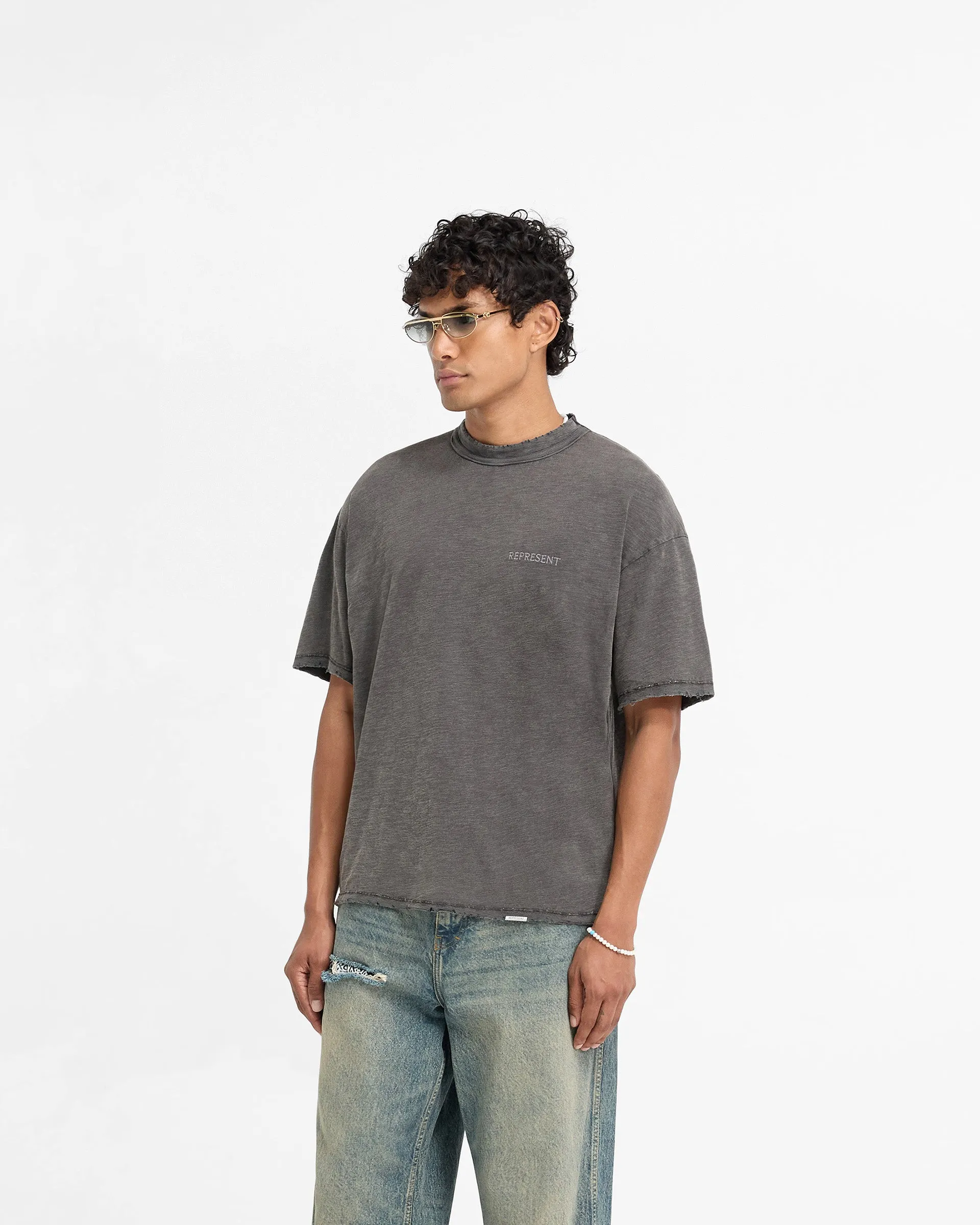 Slub T-Shirt - Vintage Grey sold by Represent product image thumbnail 2