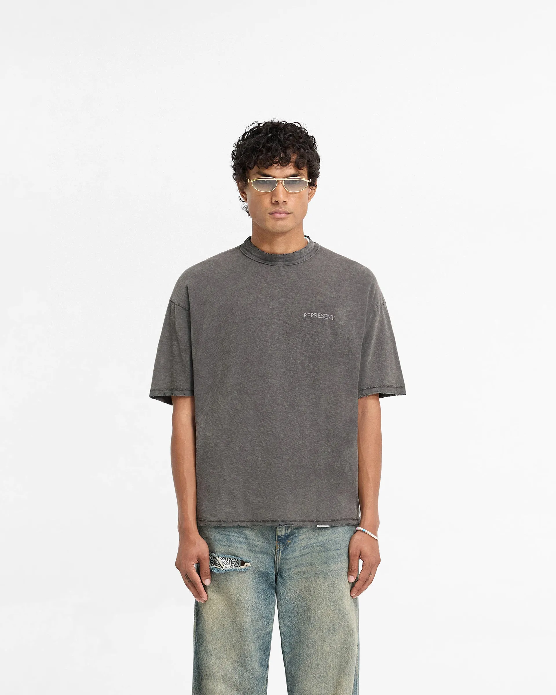 Slub T-Shirt - Vintage Grey sold by Represent product image thumbnail 3