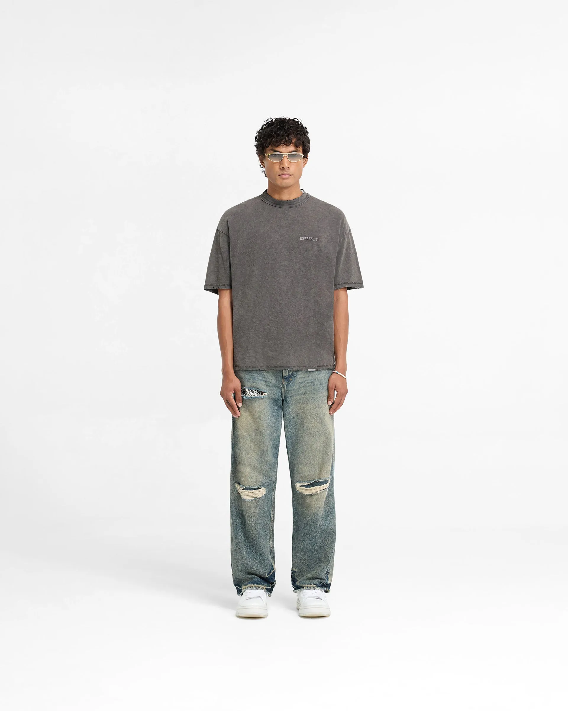 Slub T-Shirt - Vintage Grey sold by Represent product image thumbnail 5