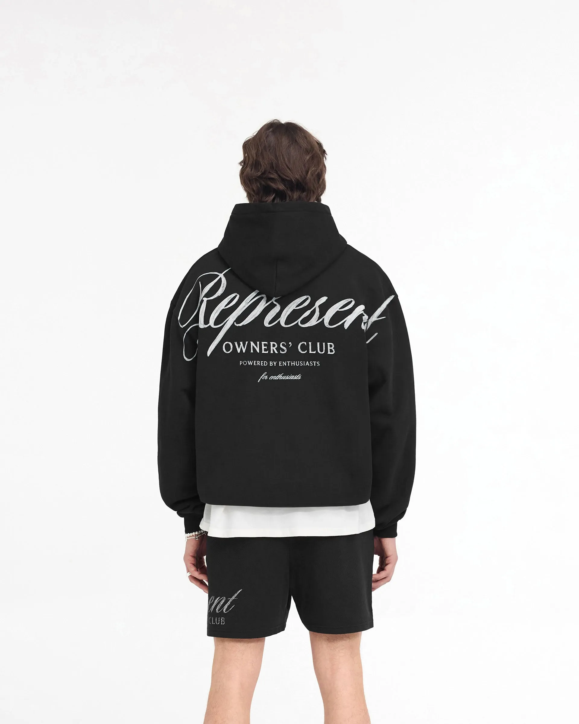 Represent Owners Club Script Hoodie - Black sold by Represent product image thumbnail 5