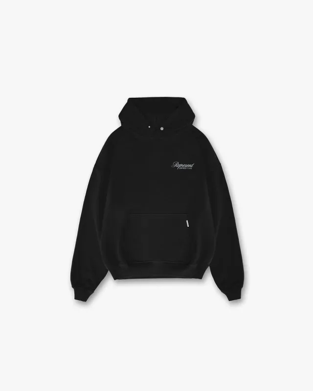Represent Owners Club Script Hoodie - Black sold by Represent