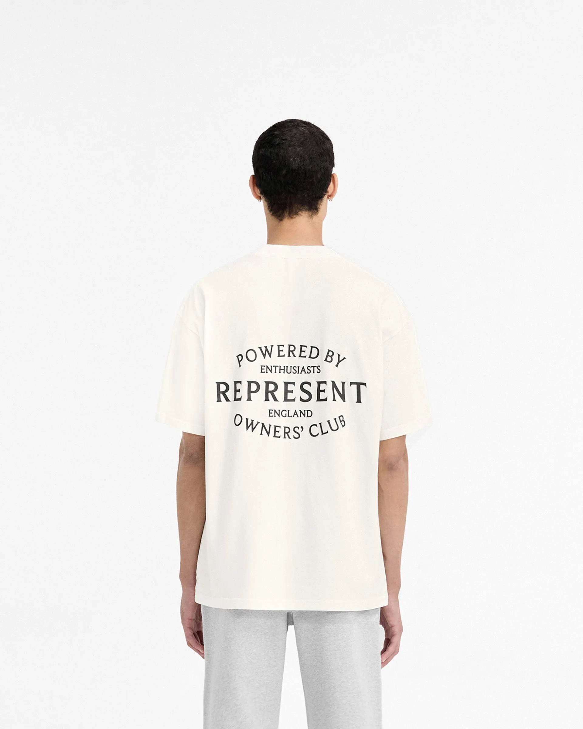 Represent Owners Club Stamp T-Shirt - Flat White sold by Represent product image thumbnail 5