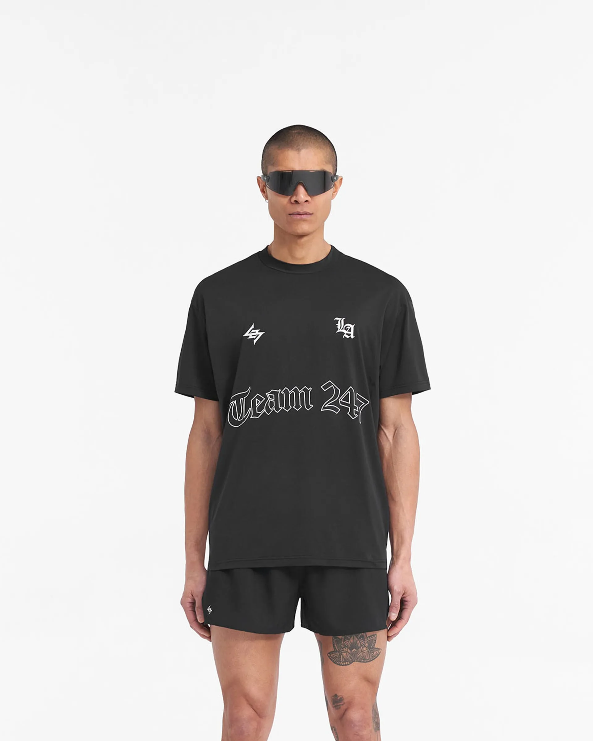 247 LA Marathon Oversized T-Shirt - Black sold by Represent product image thumbnail 3