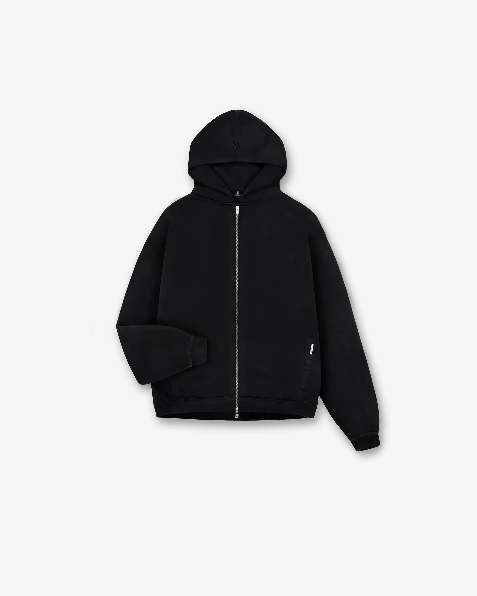 Initial Oversized Zip Hoodie - Black sold by Represent