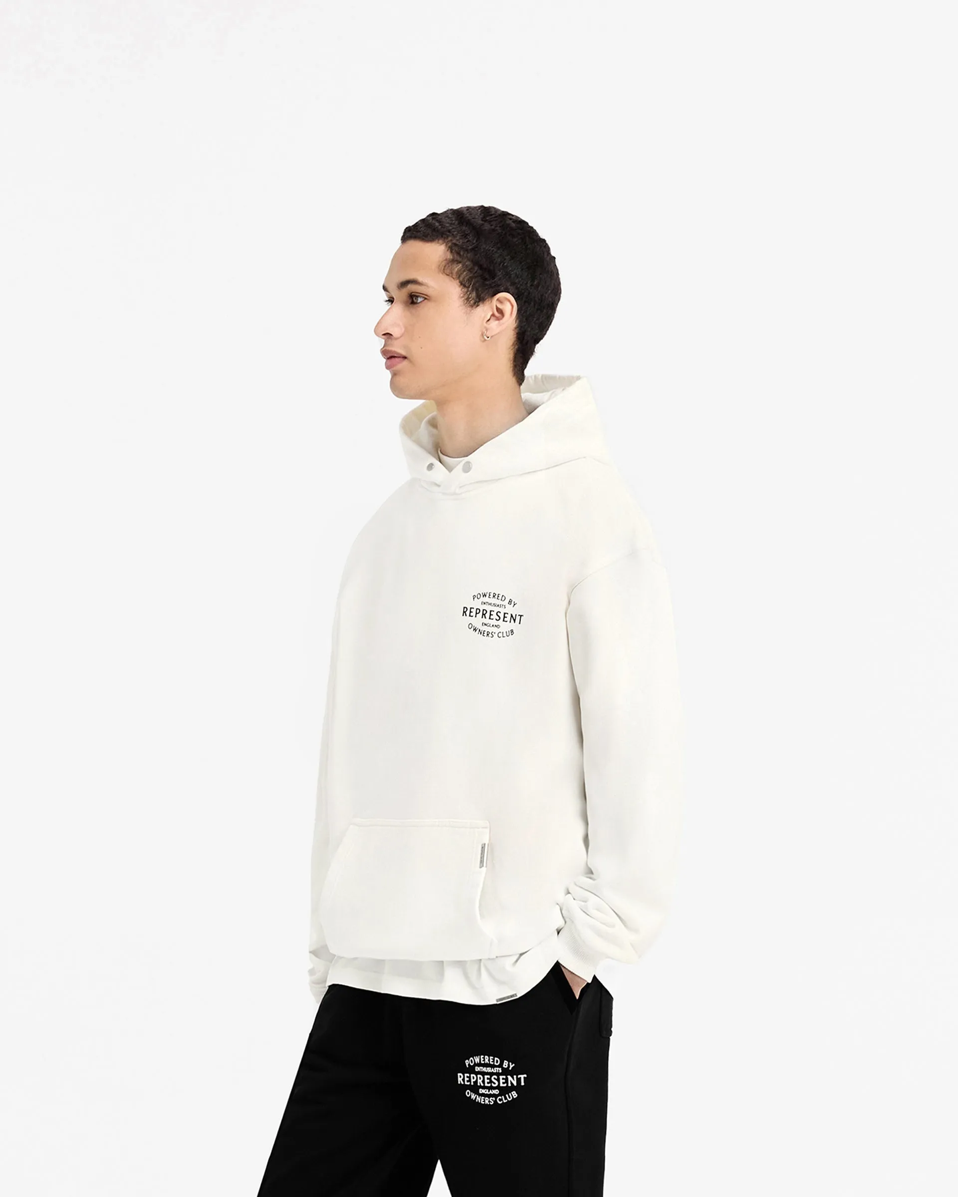 Represent Owners Club Stamp Hoodie - Flat White sold by Represent product image thumbnail 3