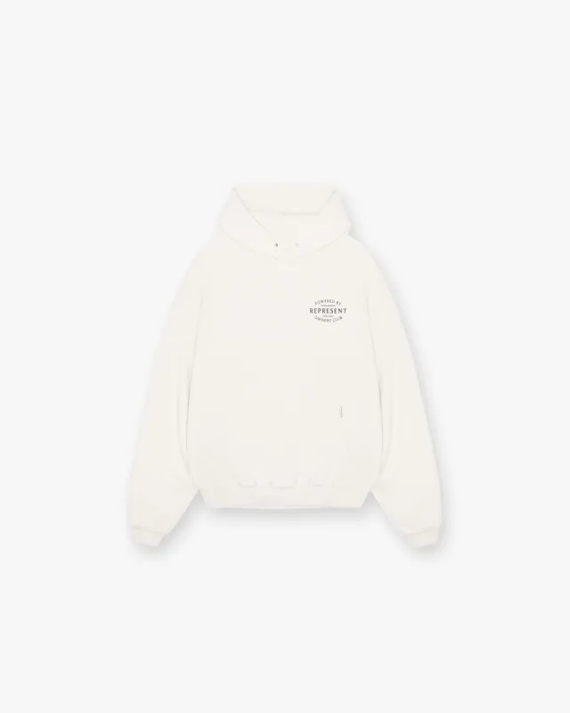 Represent Owners Club Stamp Hoodie - Flat White sold by Represent