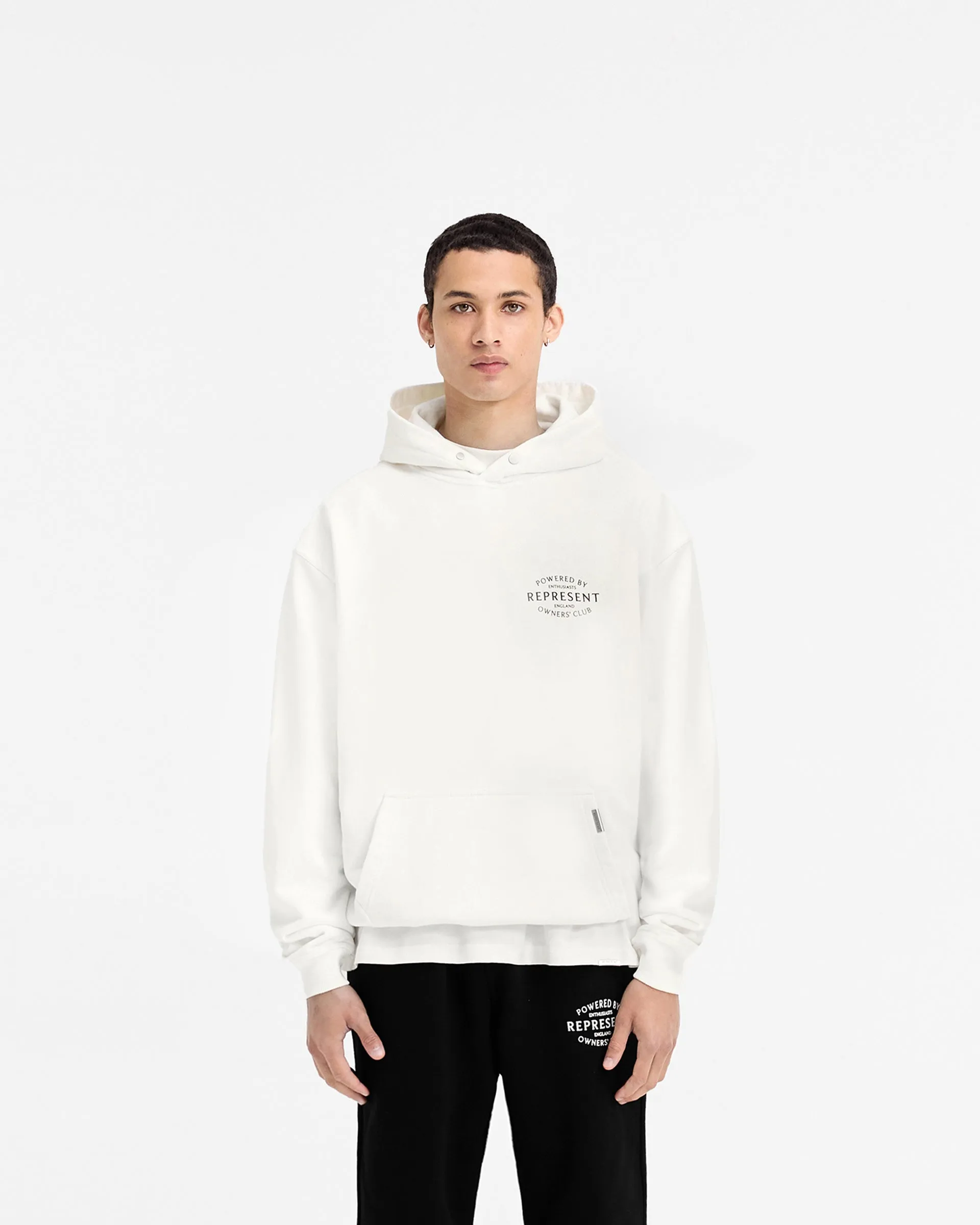Represent Owners Club Stamp Hoodie - Flat White sold by Represent product image thumbnail 4
