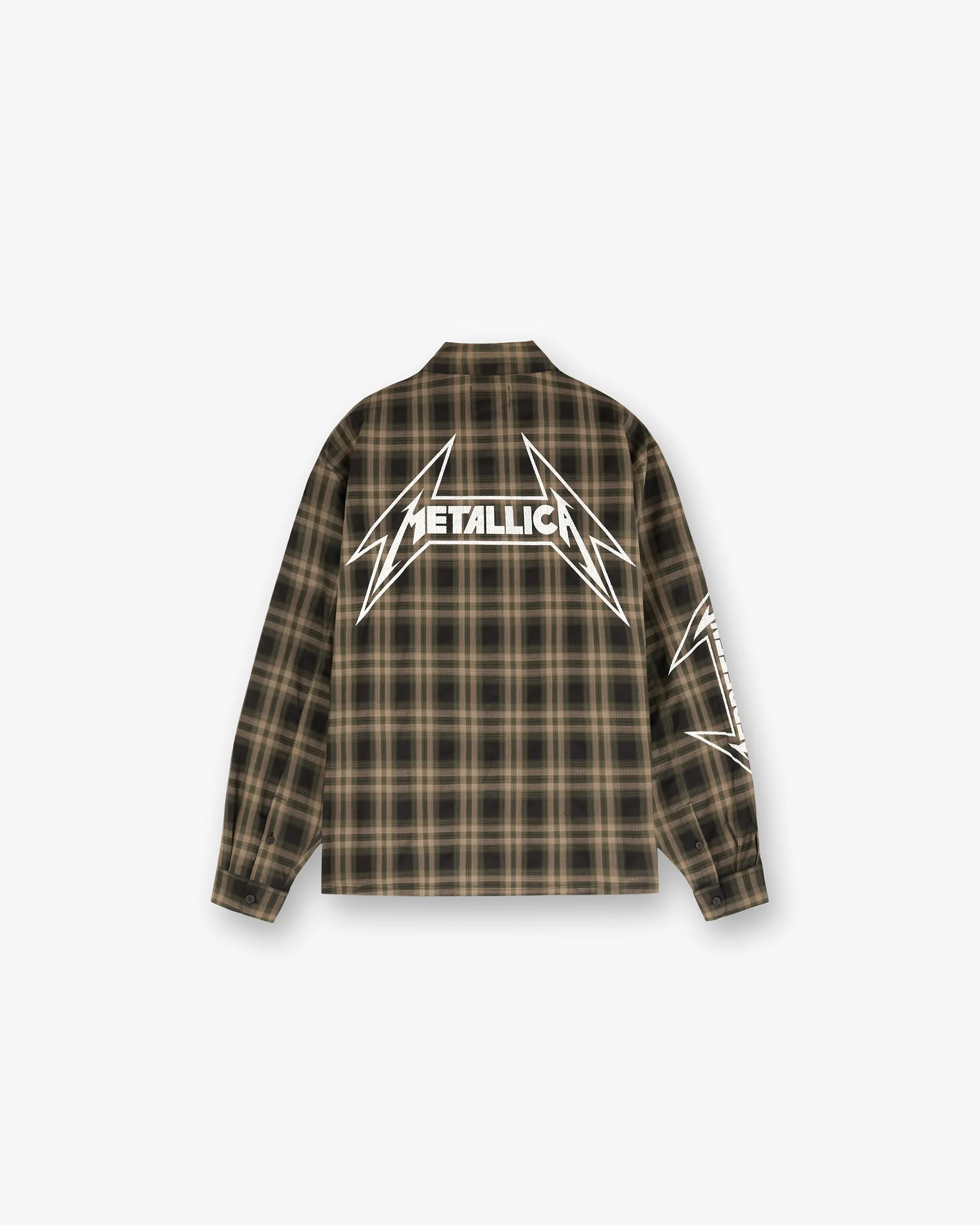 Represent X Metallica Flannel Shirt - Tobacco sold by Represent product image thumbnail 2