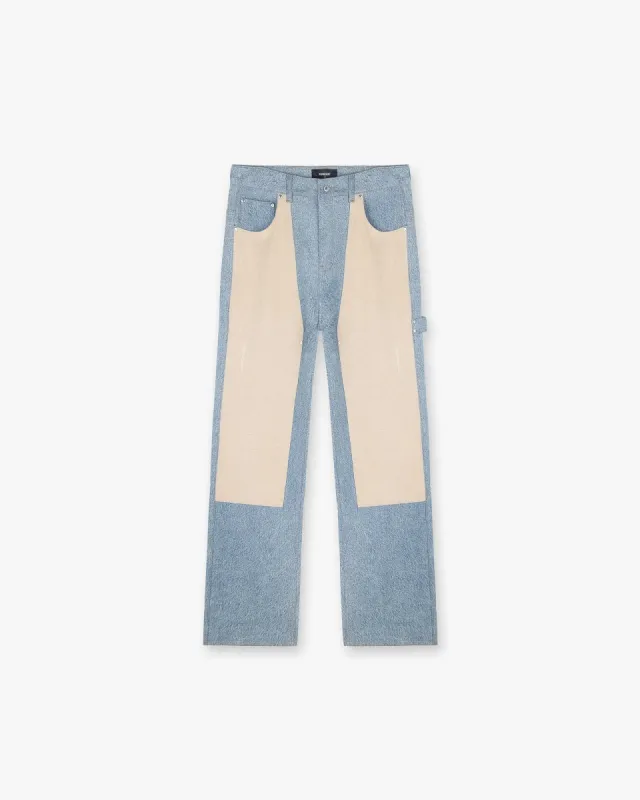 R3C-V2 Colour Block Carpenter Denim - Blue sold by Represent