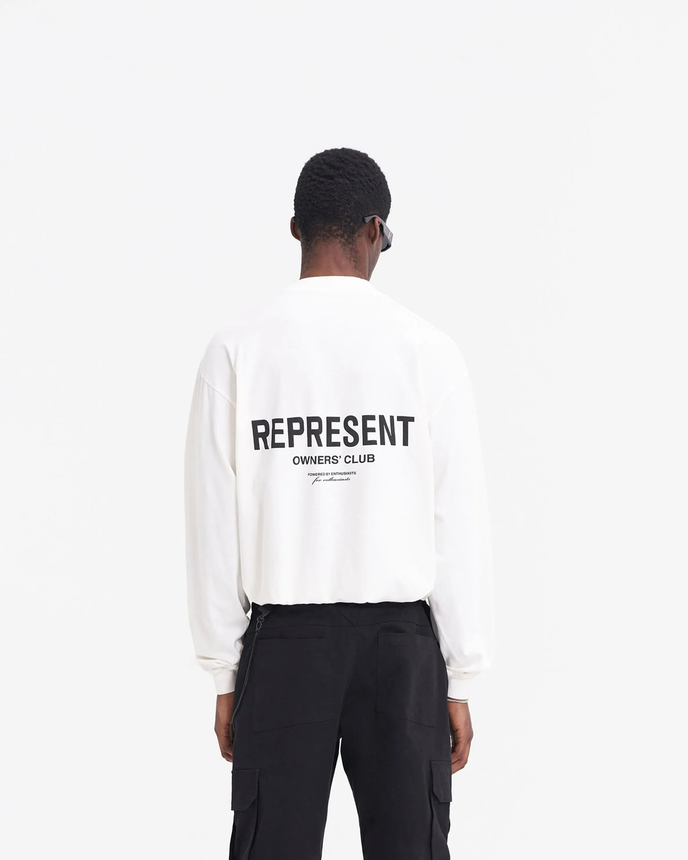 Represent Owners Club Long Sleeve T-Shirt - Flat White sold by Represent product image thumbnail 5