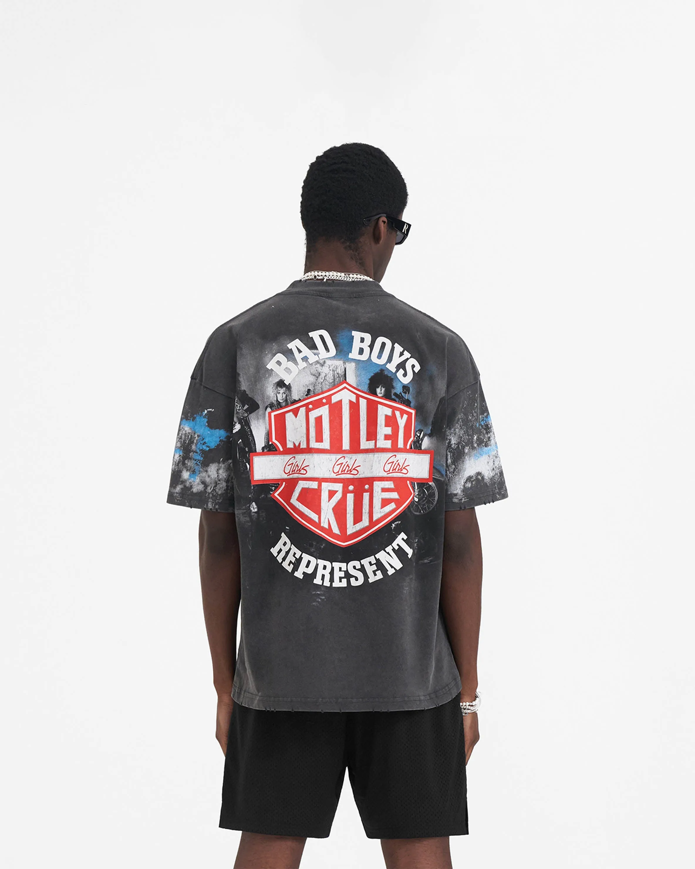 Represent x Mötley Crüe™️ Bad Boys T-Shirt - Vintage Grey sold by Represent product image thumbnail 4