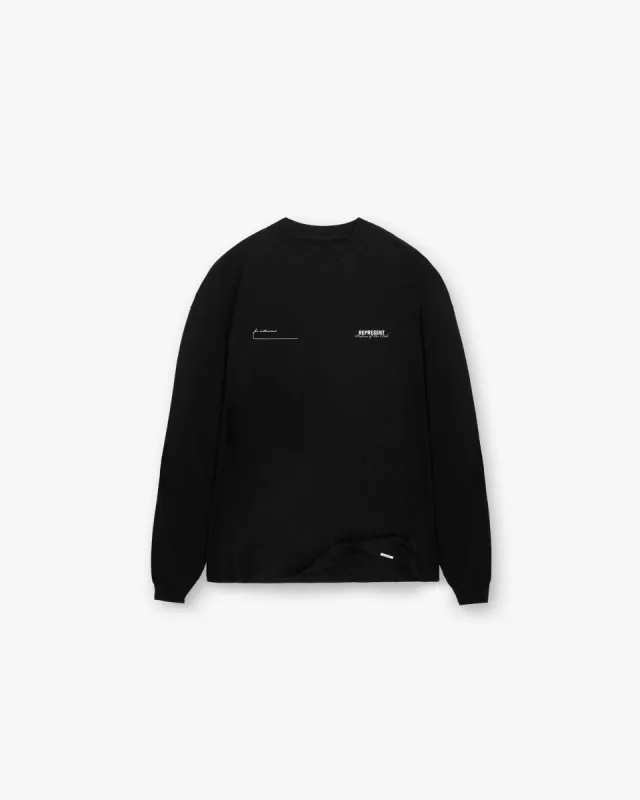 Patron Of The Club Long Sleeve T-Shirt - Black sold by Represent