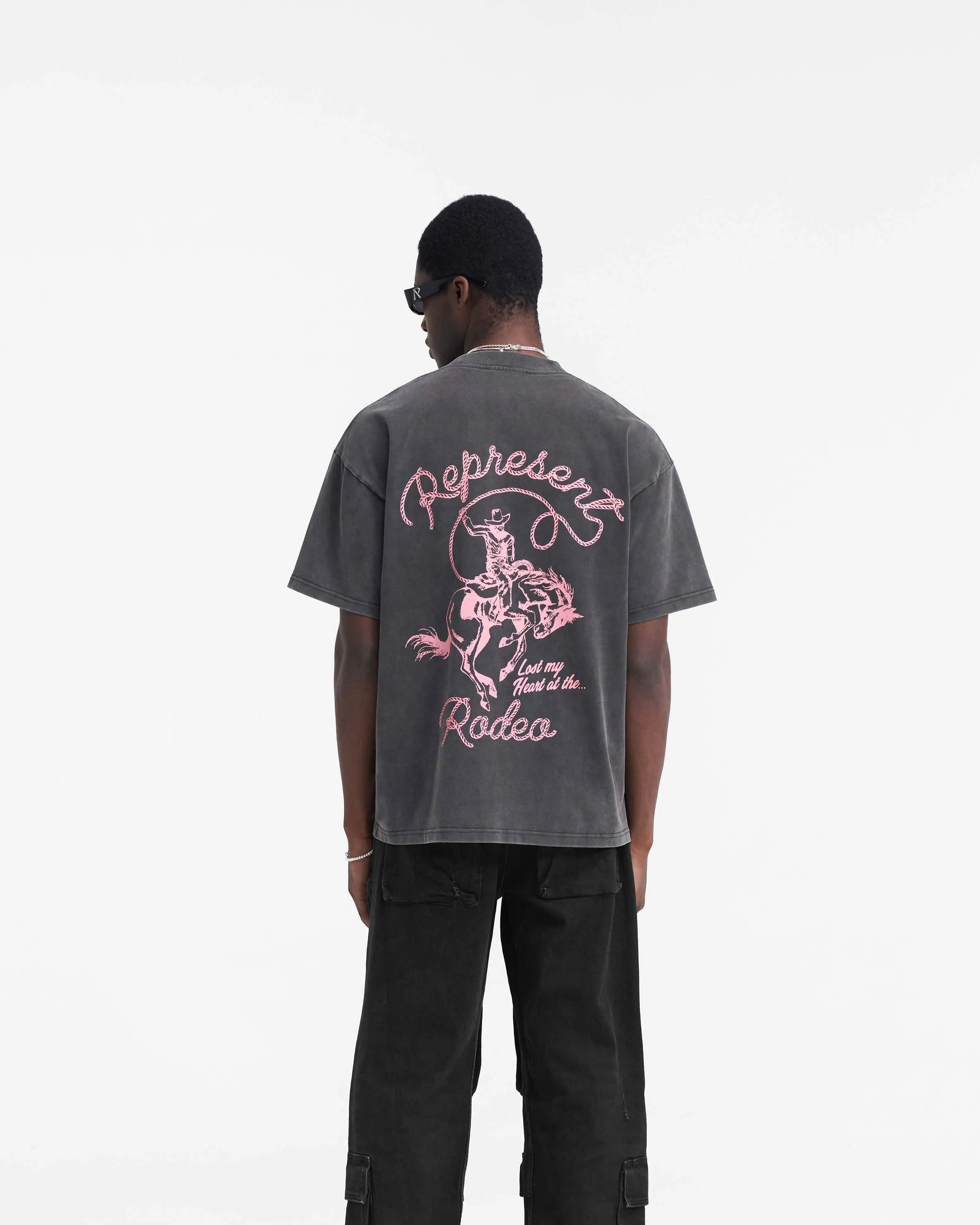 Chain Stitch Rodeo T-Shirt - Vintage Grey sold by Represent product image thumbnail 5