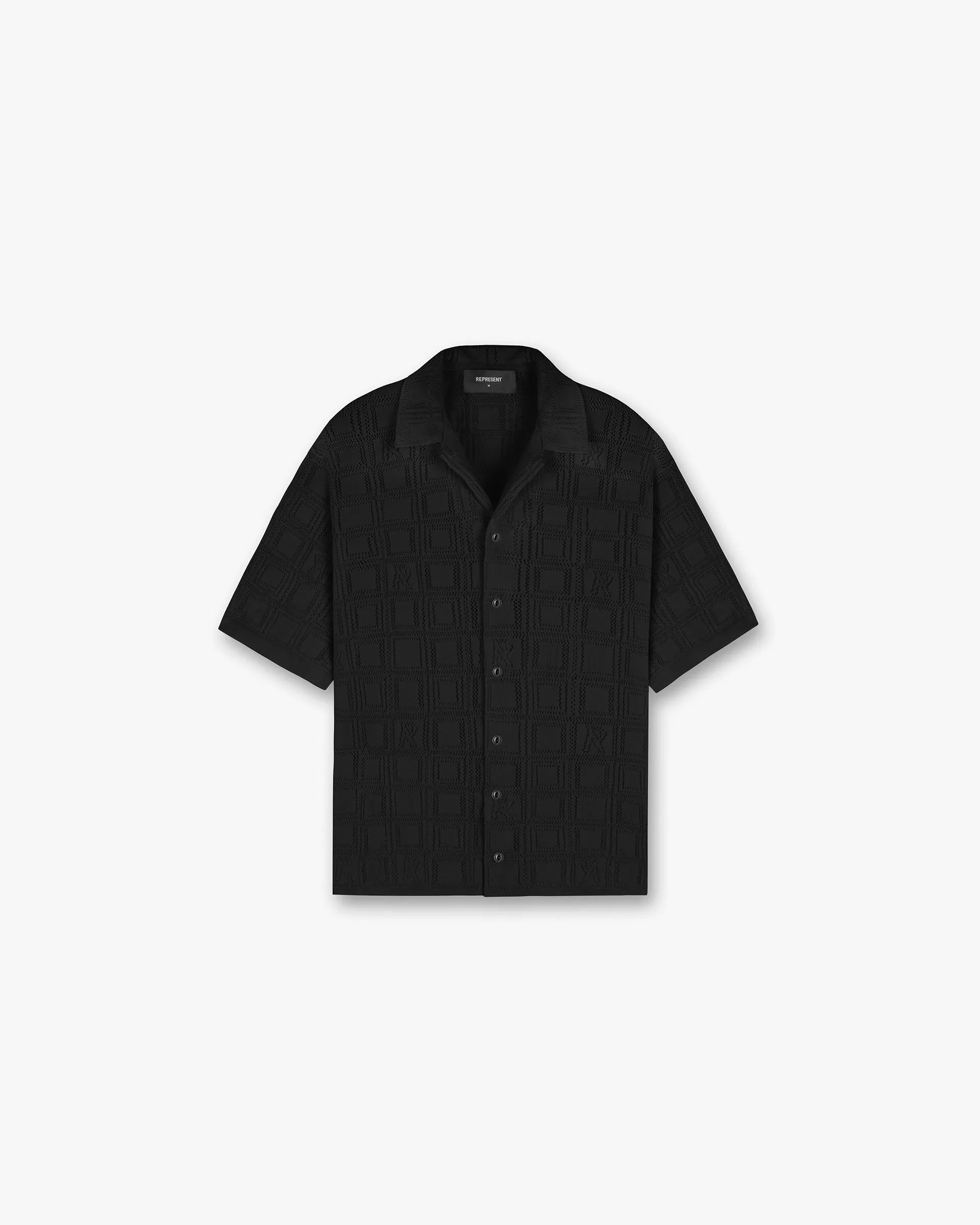 Lace Knit Shirt - Black sold by Represent