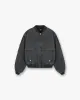 Inset Sleeve Bomber - Stained Black sold by Represent
