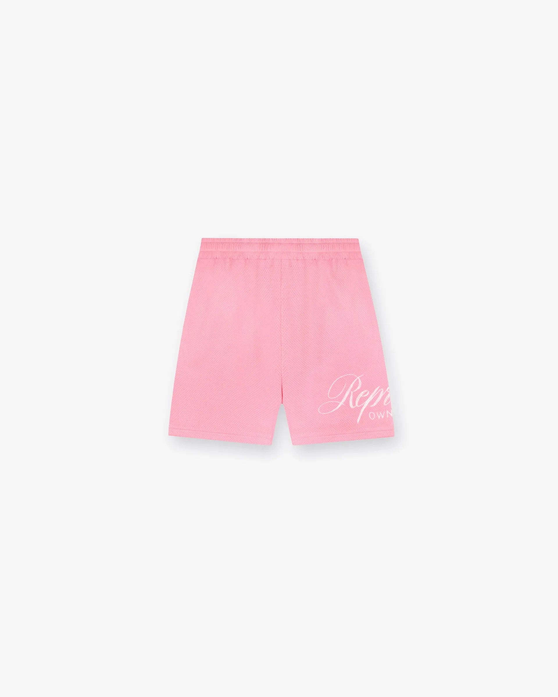 Represent Owners Club Script Mesh Shorts - Pink sold by Represent