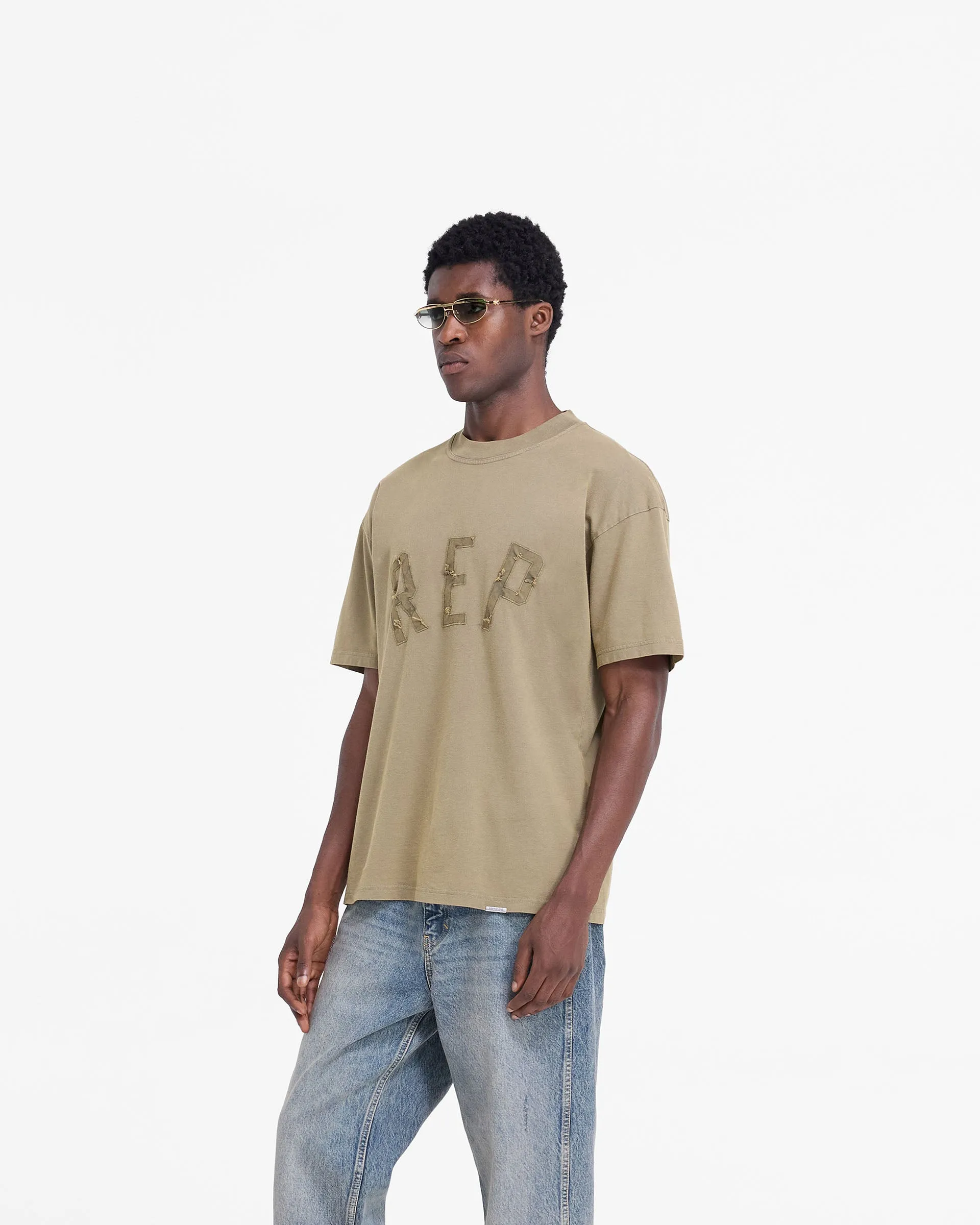 Rep Applique T-Shirt - Fawn sold by Represent product image thumbnail 2
