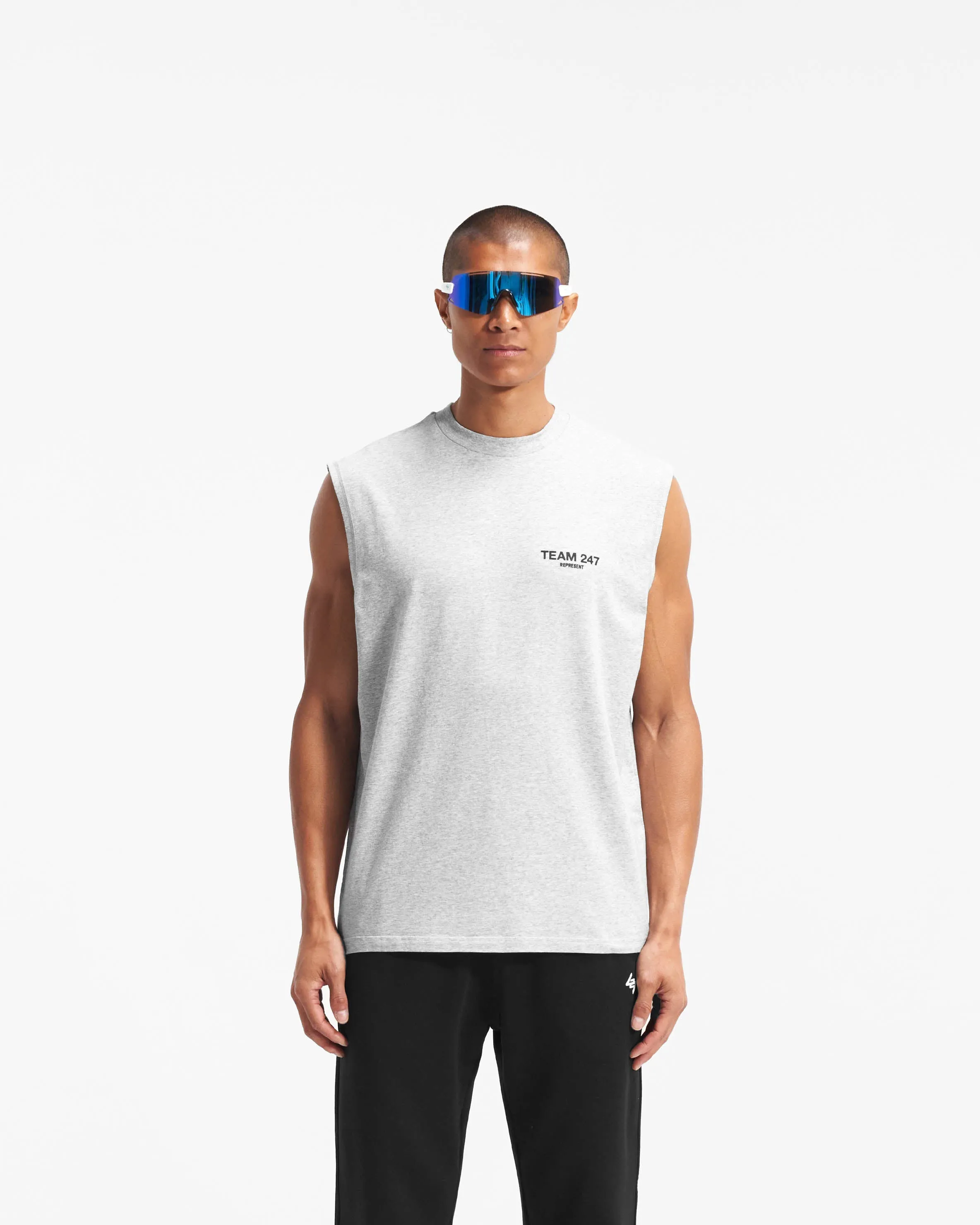 Team 247 Oversized Tank - Ash Grey sold by Represent product image thumbnail 3