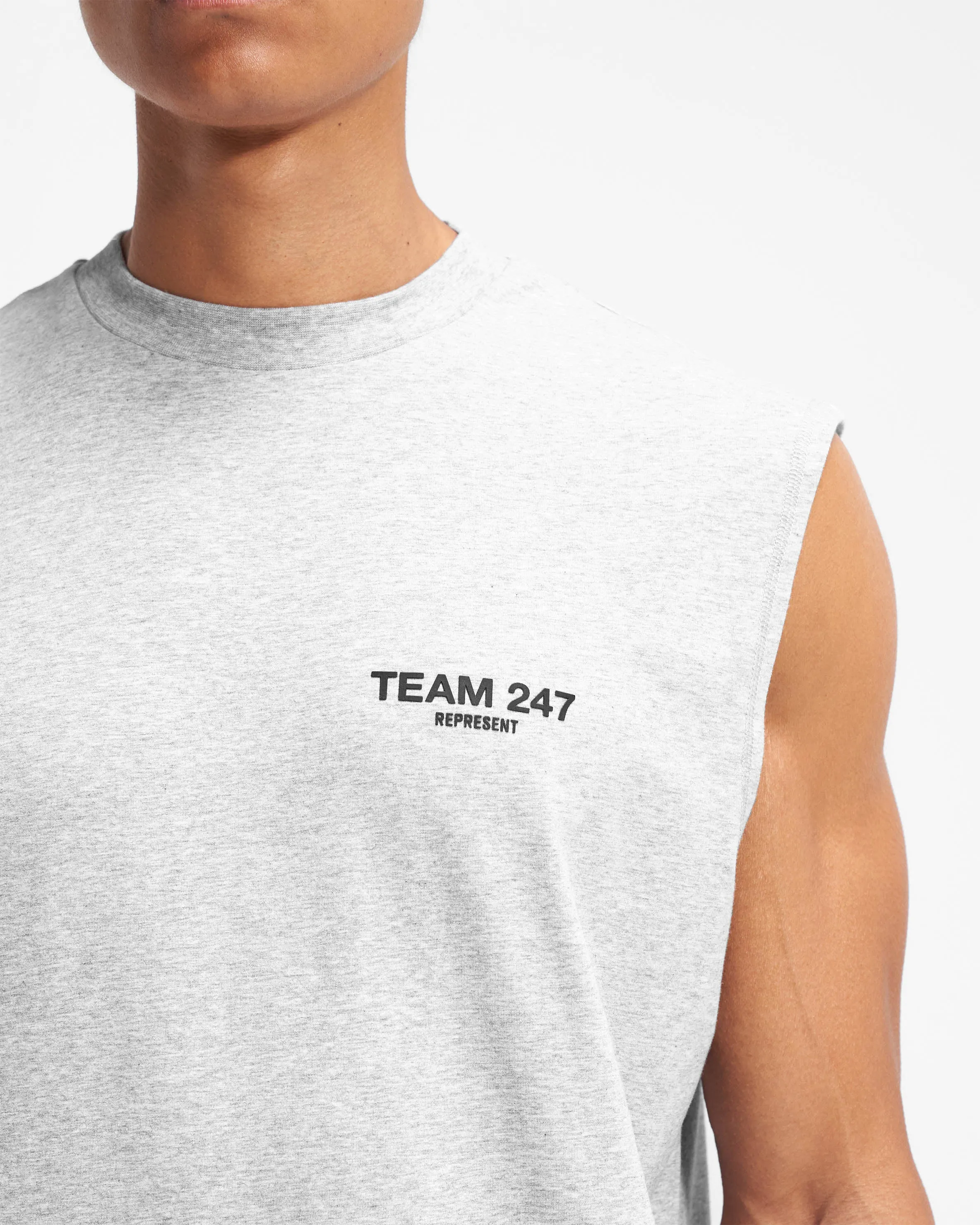 Team 247 Oversized Tank - Ash Grey sold by Represent product image thumbnail 5