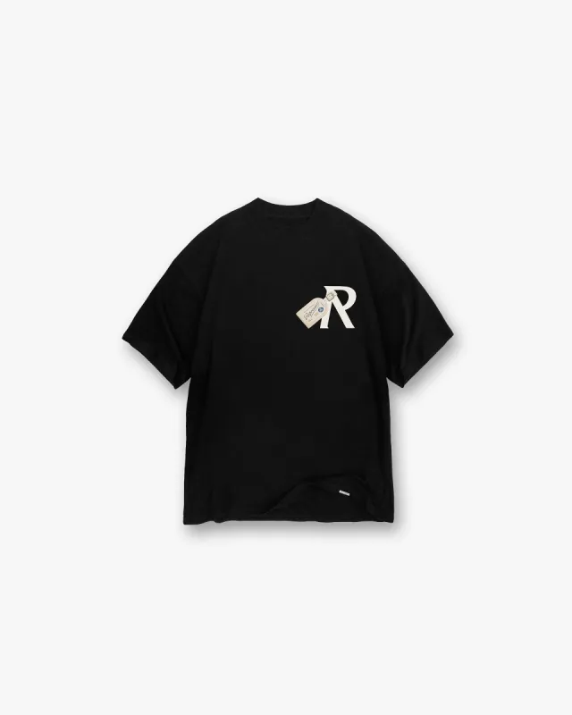 Luggage Tag T-Shirt - Jet Black sold by Represent