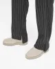 Stepped Hem Pant - Black Pinstripe sold by Represent