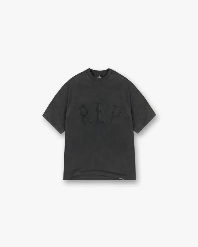 Rep Applique T-Shirt - Vintage Black sold by Represent