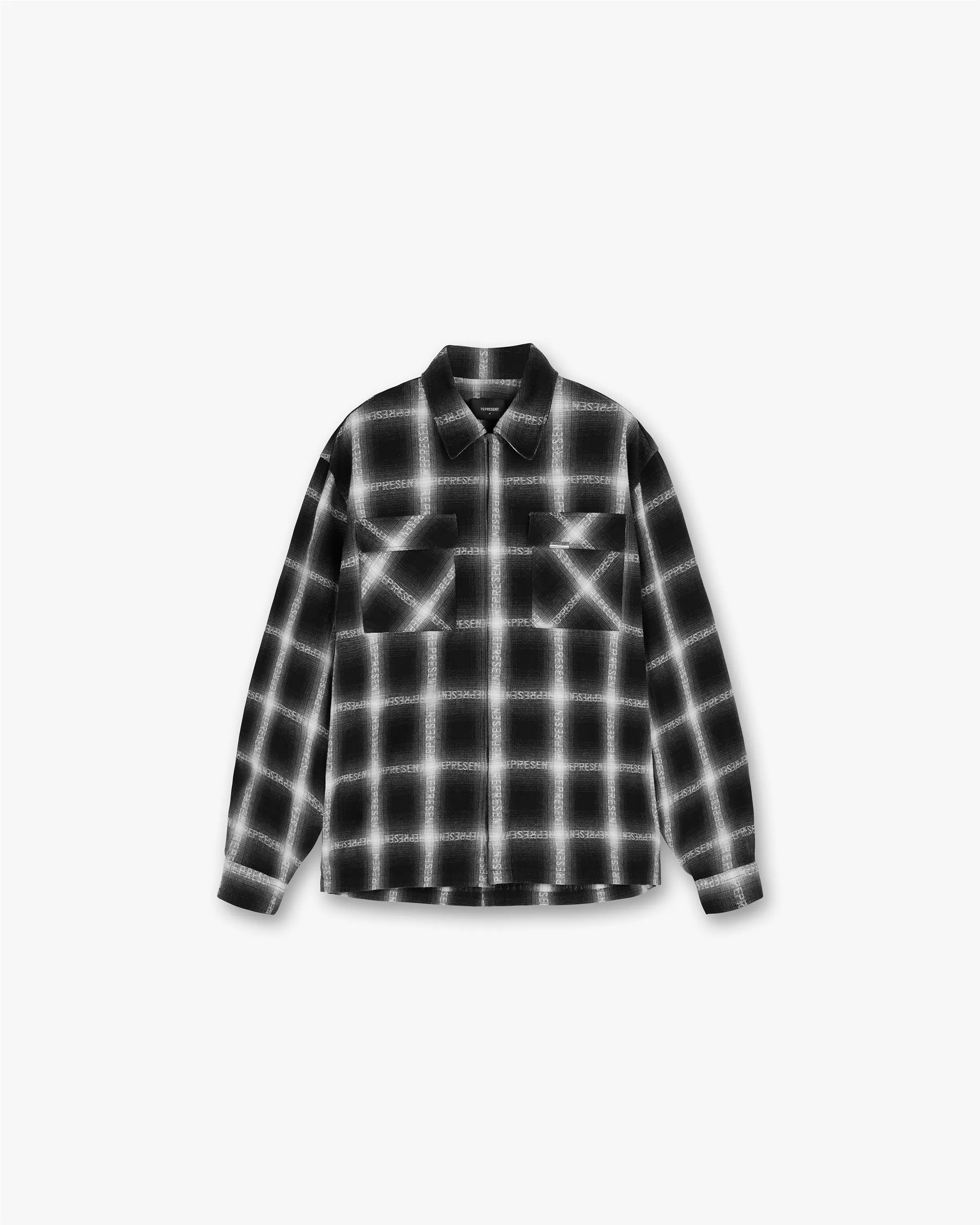 Logo Flannel Shirt - Black sold by Represent