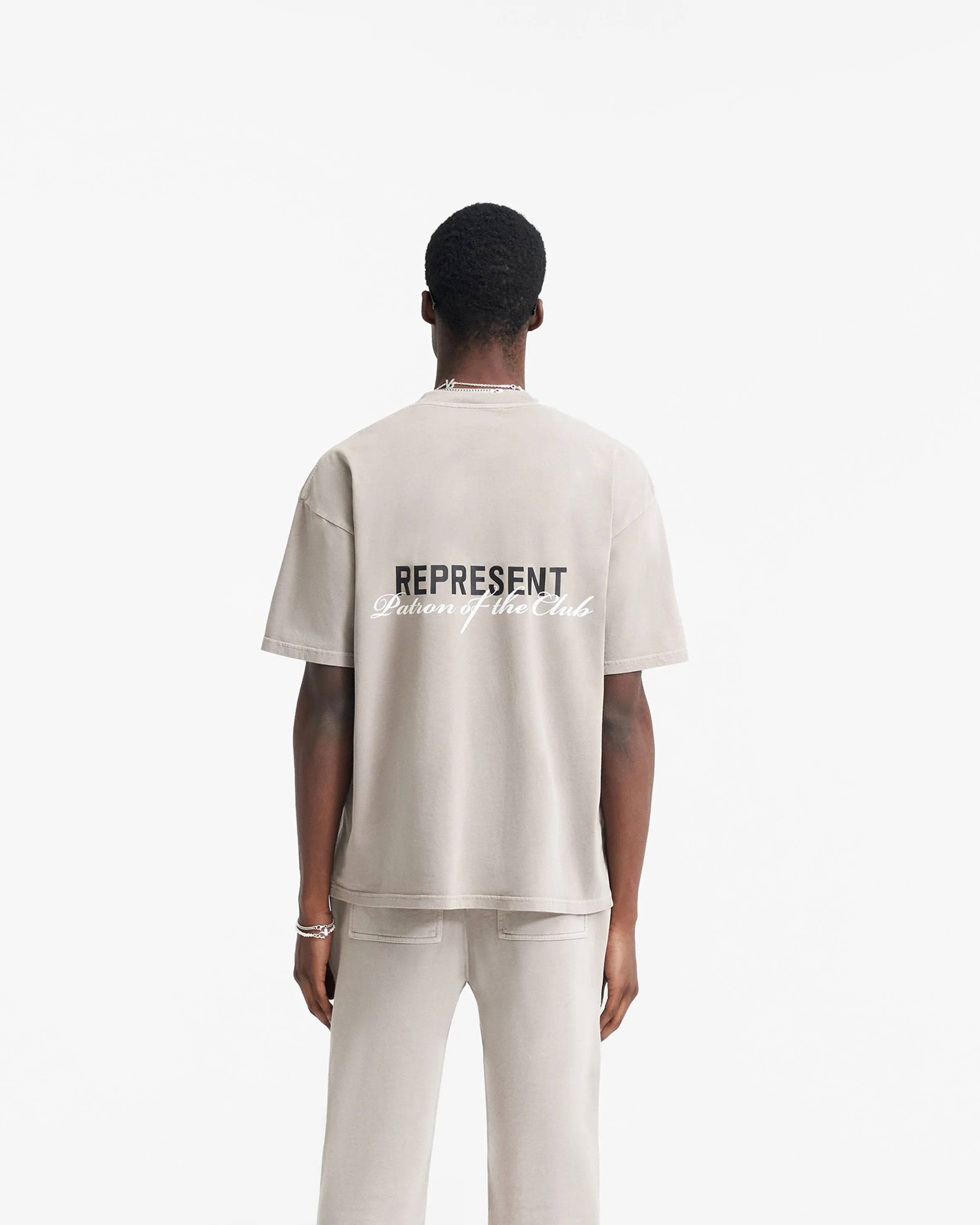 Patron Of The Club T-Shirt - Mudstone sold by Represent product image thumbnail 5
