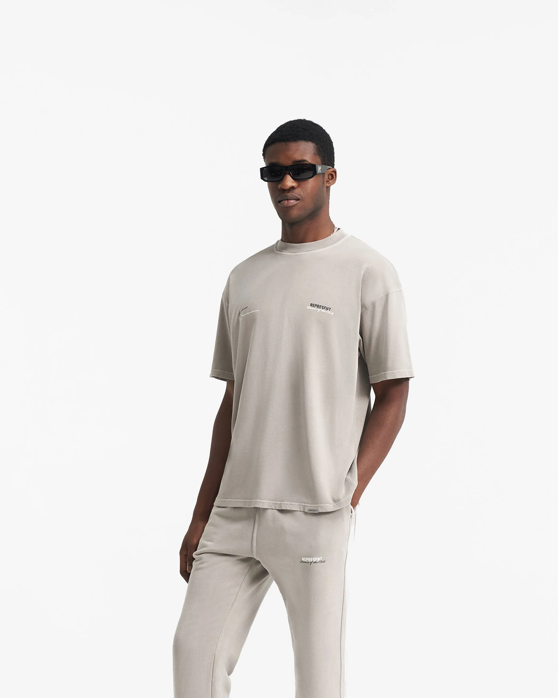 Patron Of The Club T-Shirt - Mudstone sold by Represent product image thumbnail 4