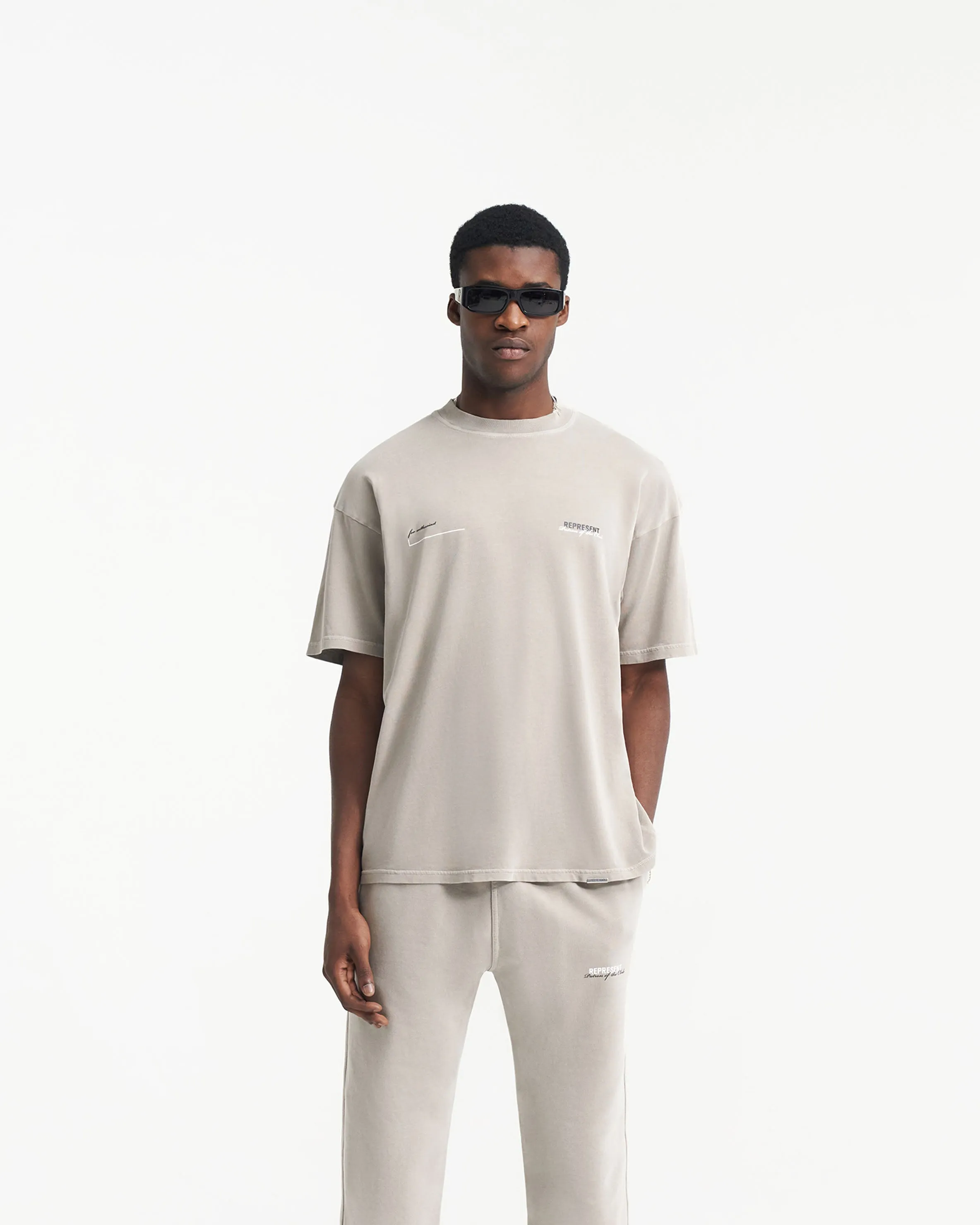 Patron Of The Club T-Shirt - Mudstone sold by Represent product image thumbnail 3