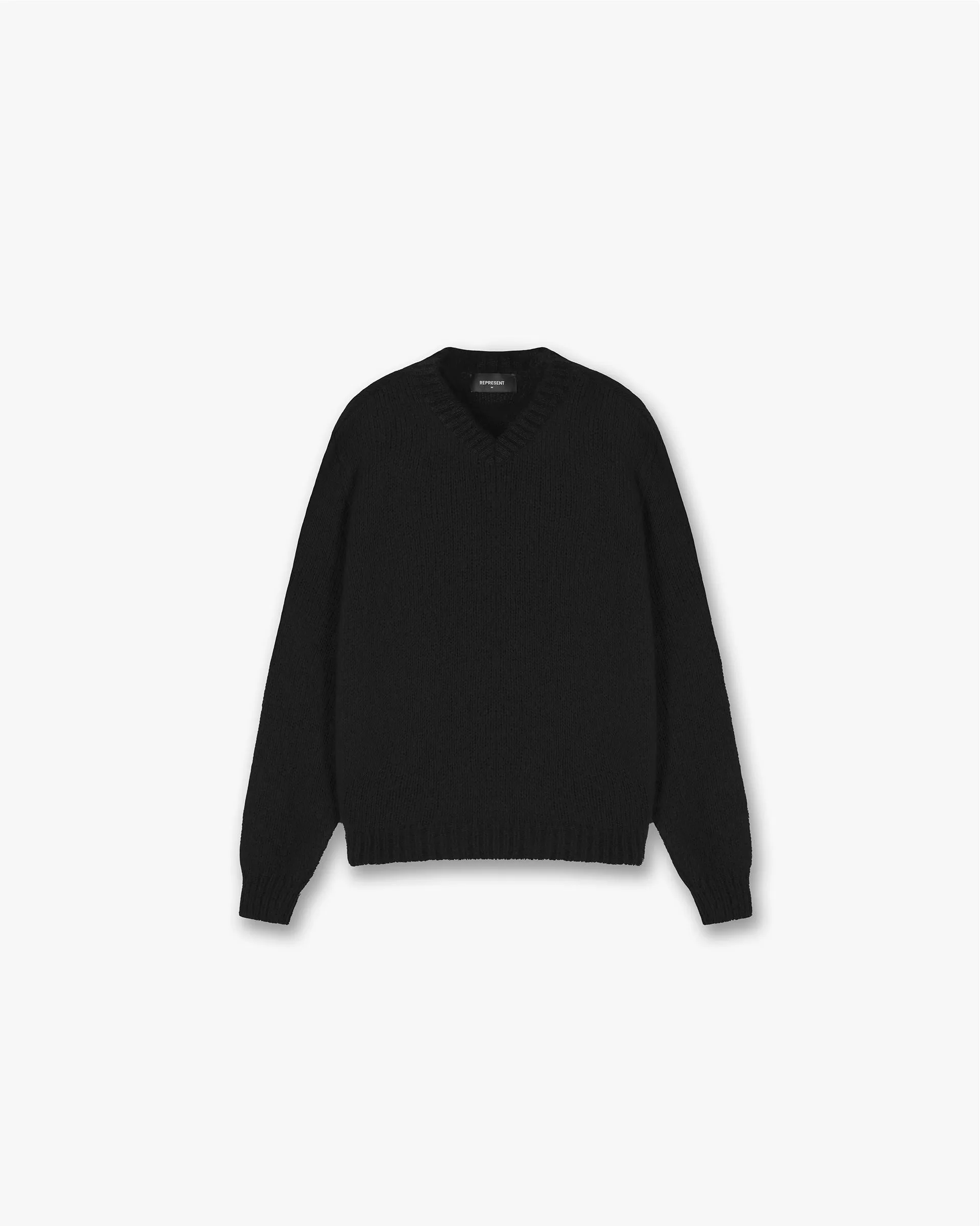 V Neck Mohair Sweater - Black sold by Represent