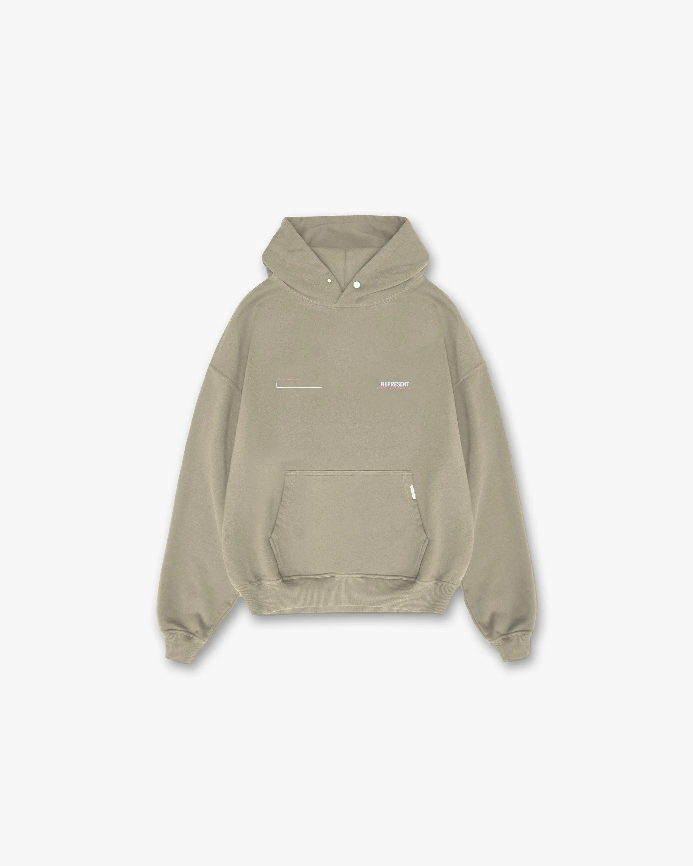 Patron Of The Club Hoodie - Khaki Pink sold by Represent