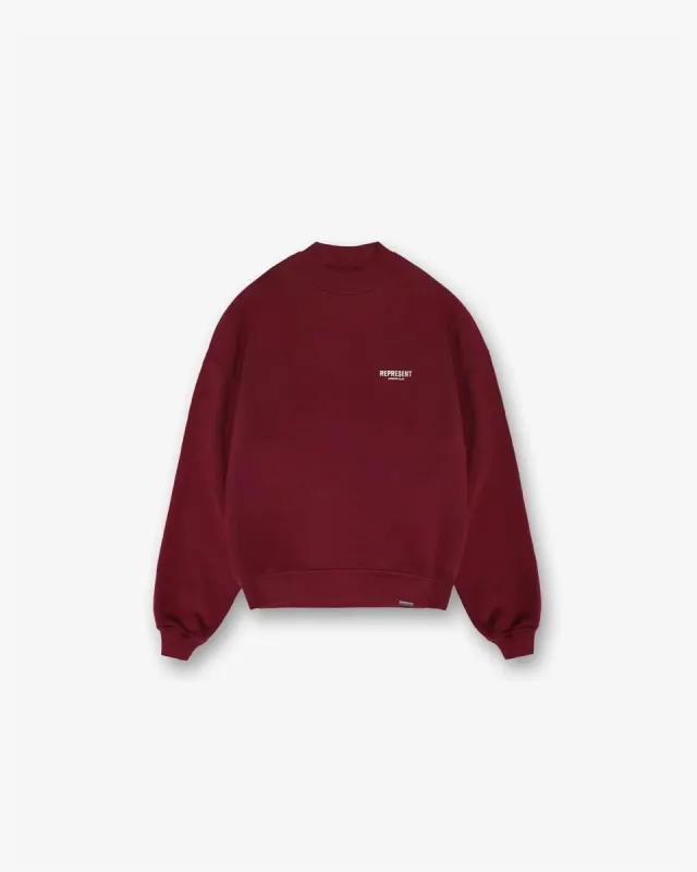 Represent Owners Club Sweater - Maroon sold by Represent