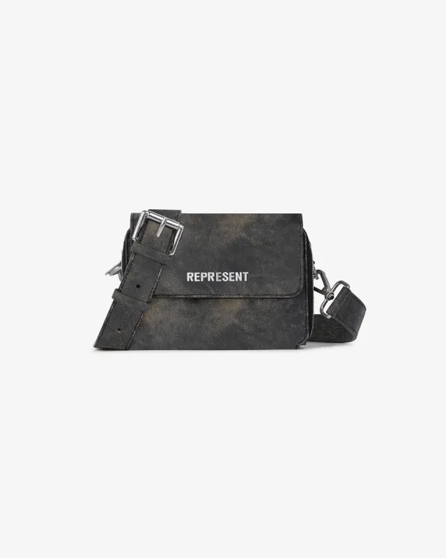 Distressed Leather Camera Bag - Brown sold by Represent