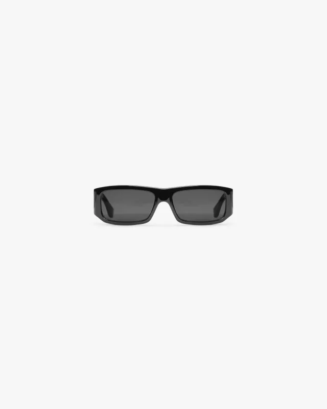Slim Initial Sunglasses - Black made by Represent