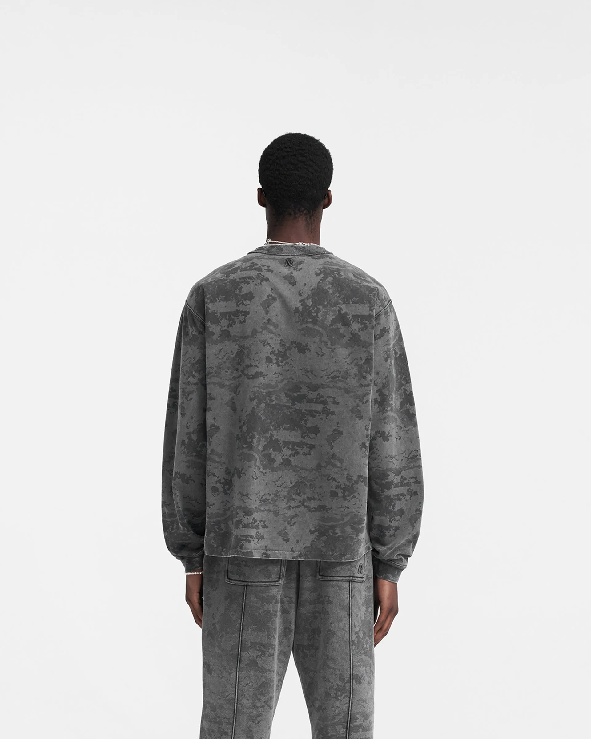 Heavyweight Initial Long Sleeve T-Shirt - Fade Out Camo sold by Represent product image thumbnail 2