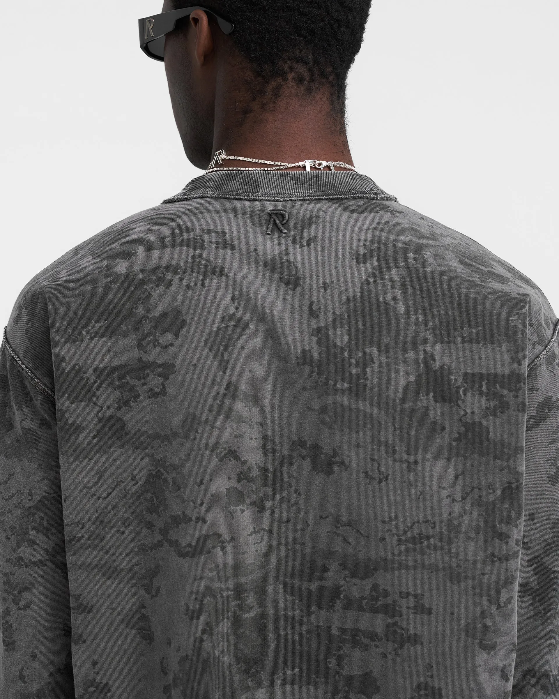 Heavyweight Initial Long Sleeve T-Shirt - Fade Out Camo sold by Represent product image thumbnail 5